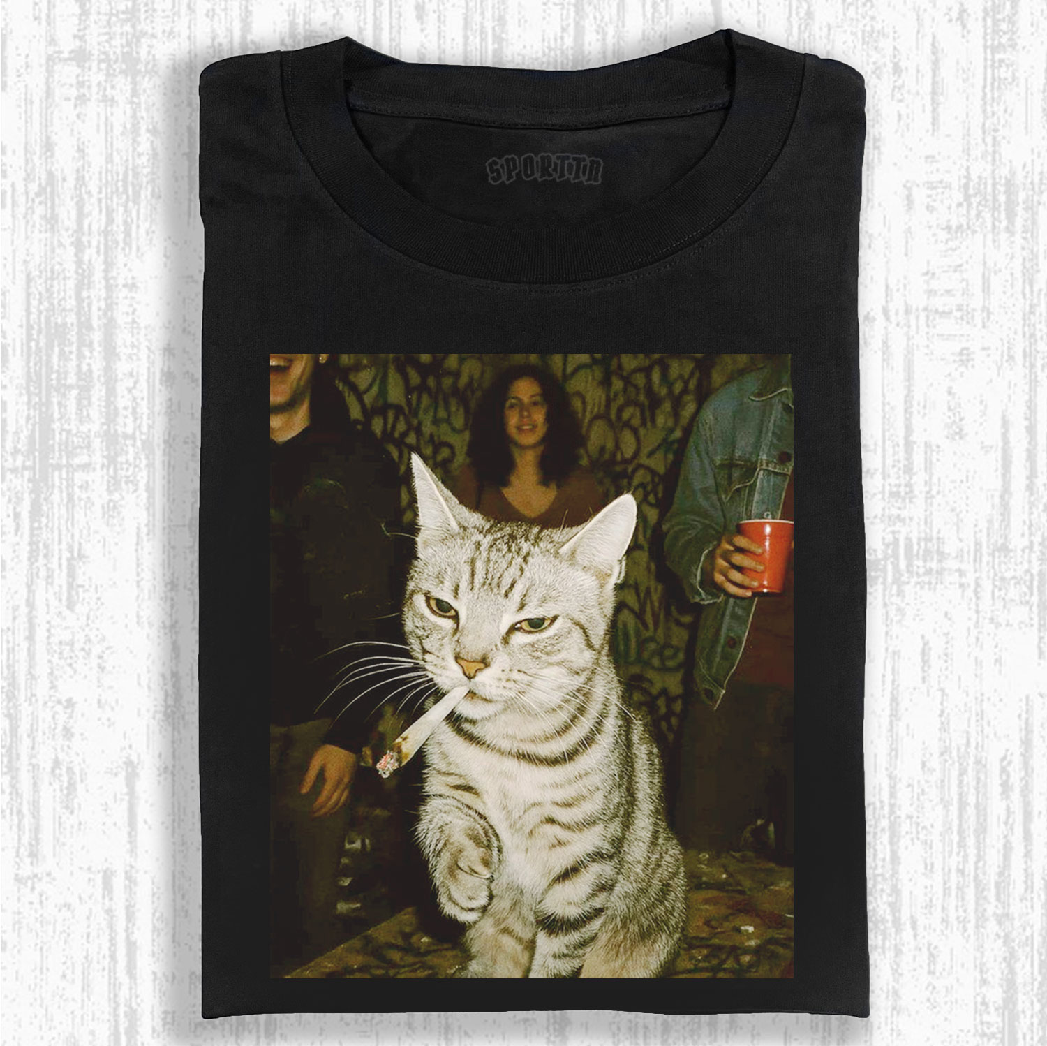 COOL CAT SMOKING T-SHIRT