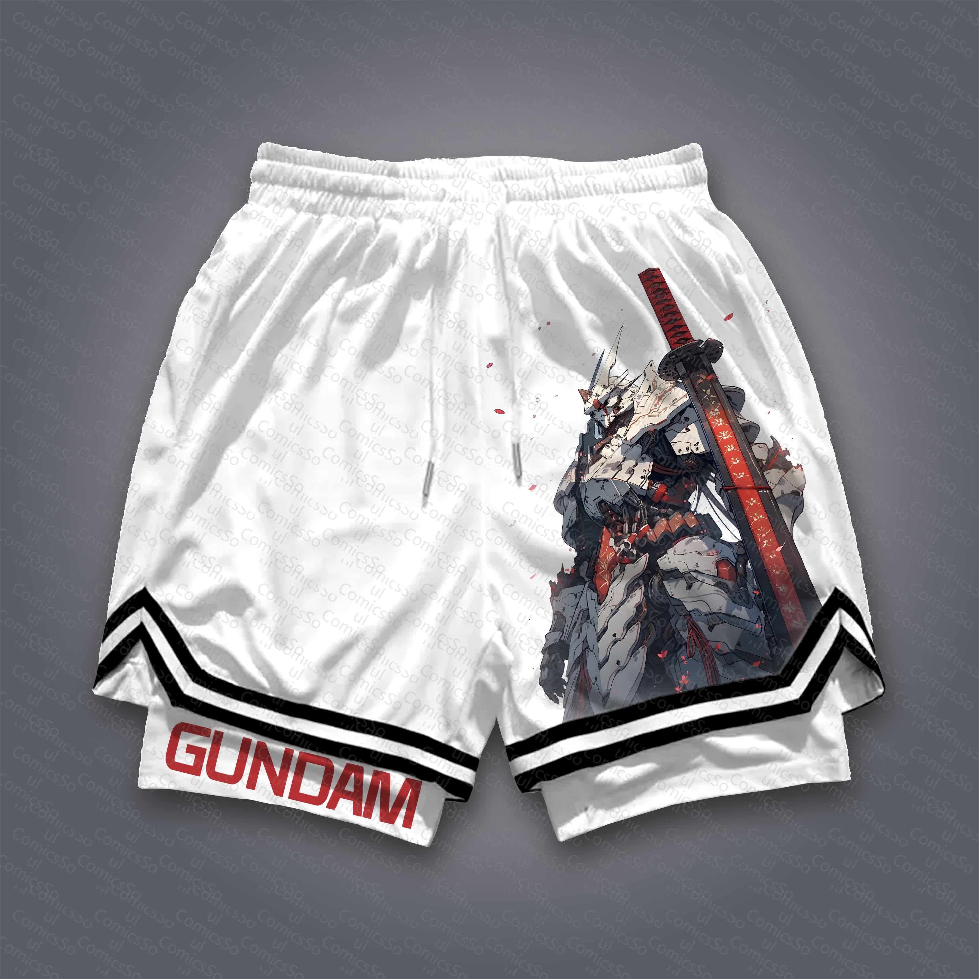 Unisex  “Comicssoul” Casual Anime Streetwear Shorts