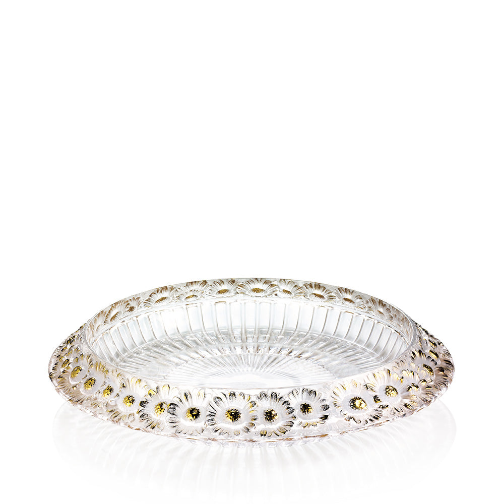COUPE MARGUERITES - CRISTAL INCOLORE TAMPONNÉ OR