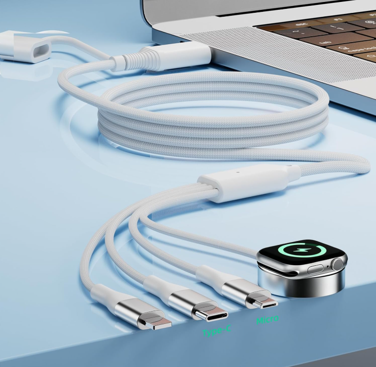 4-in-2 Multi-Functional Charging Cable