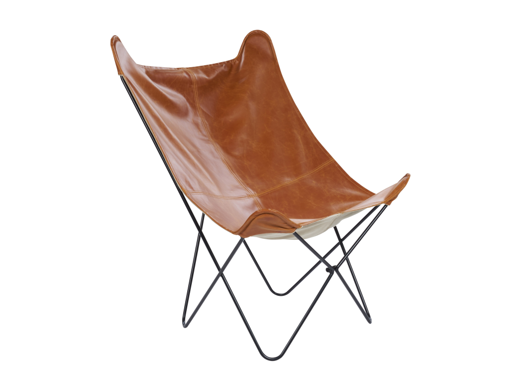 Sillón Nestleano Piel sintética Marrón dorado