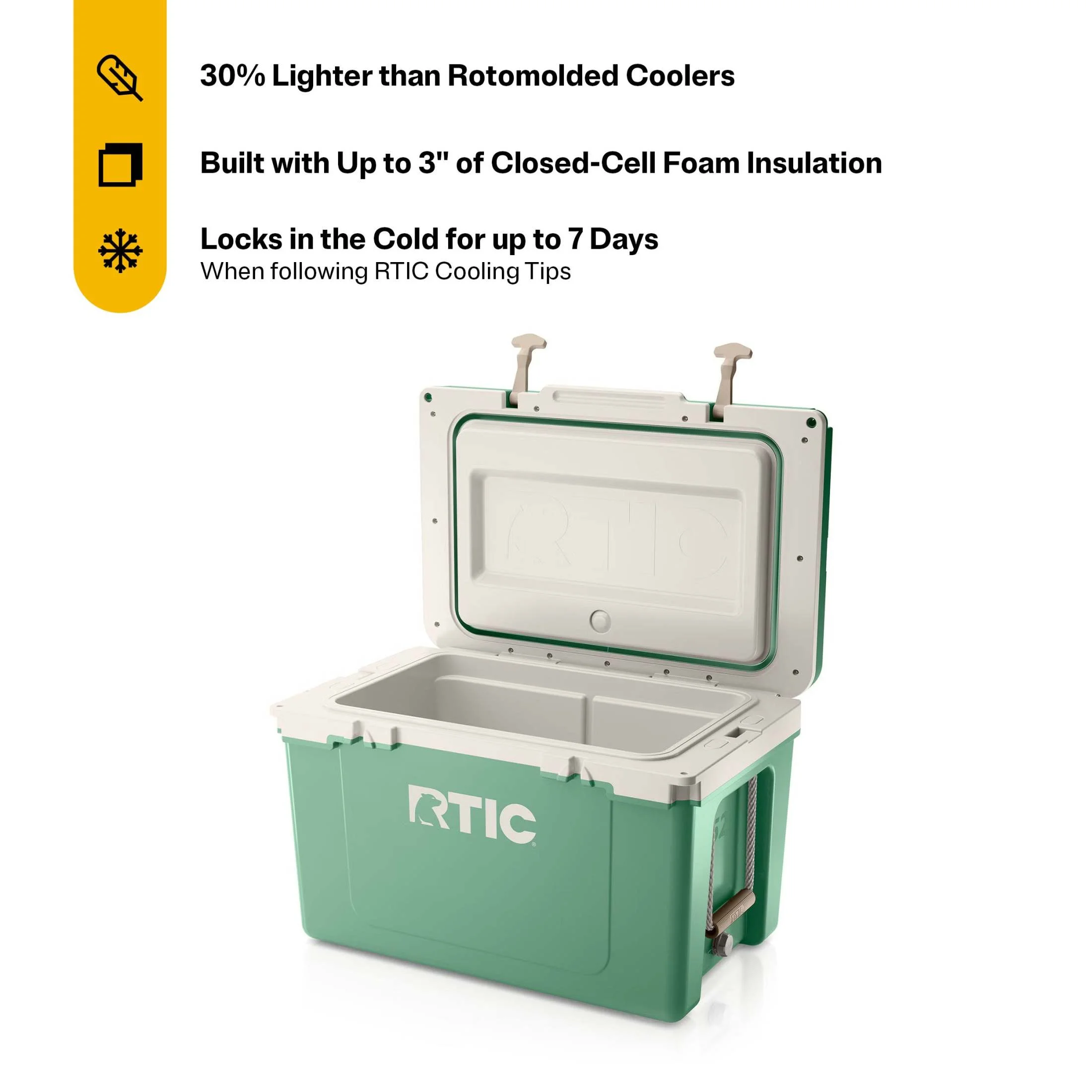 RTIC 52 QT Ultra-Light Hard-Sided Ice Chest Cooler, Fits 76 Cans, Trailblazer - Image 29