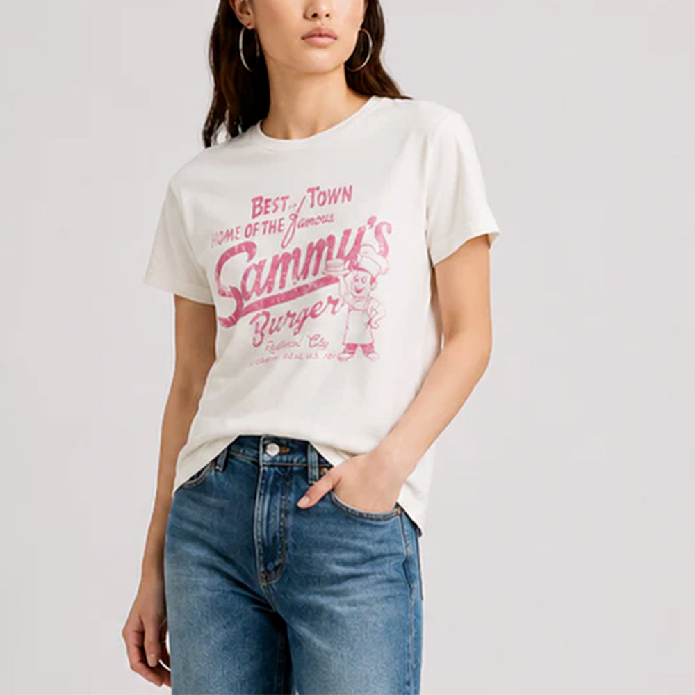 Bowery - T shirt Sammys Burger - Blanc