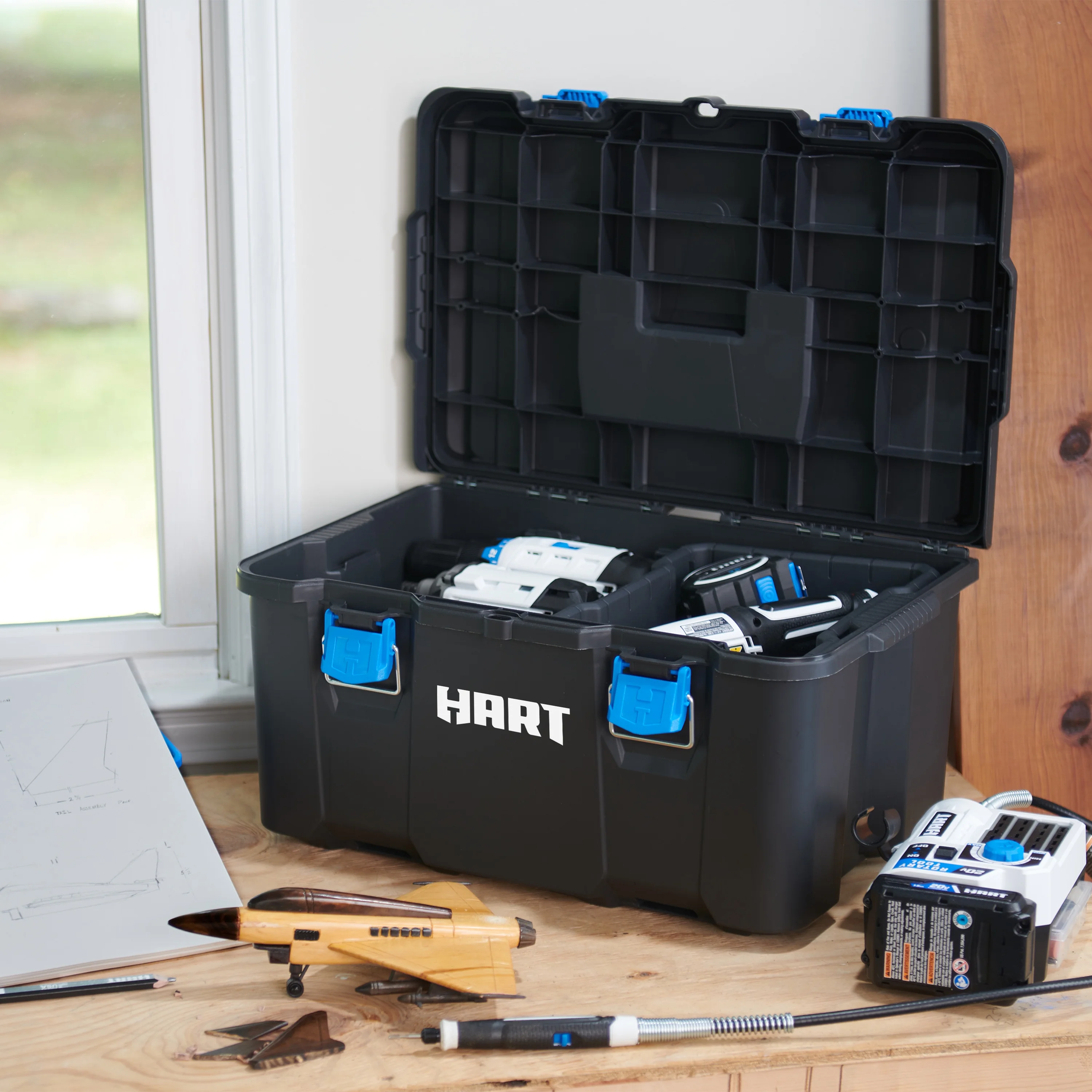 HART Stack System, Mobile Tool Storage and Organization, Black & Blue - Image 19