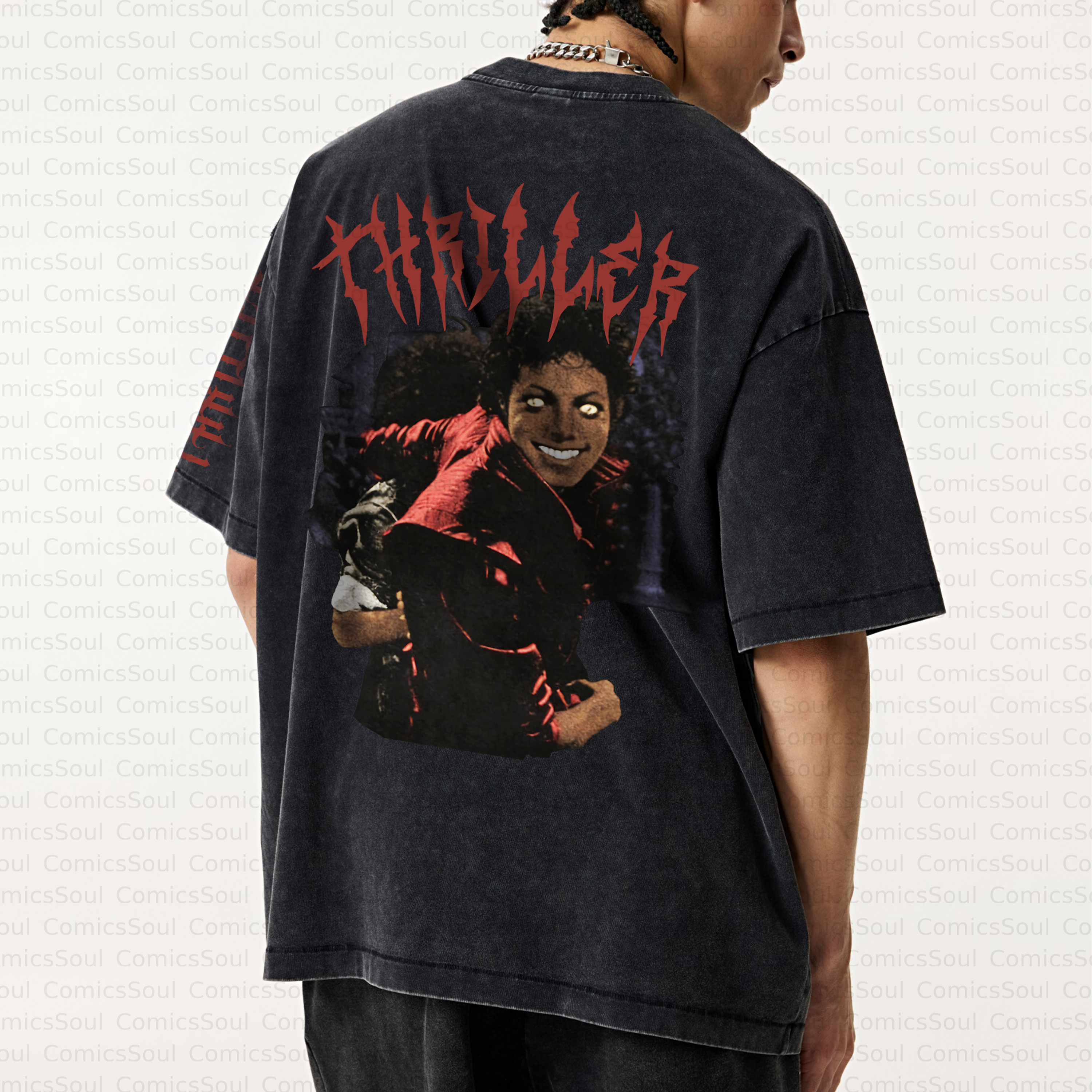 Unisex ”Michael Jackson“ Inspired Vintage Washed T-Shirt