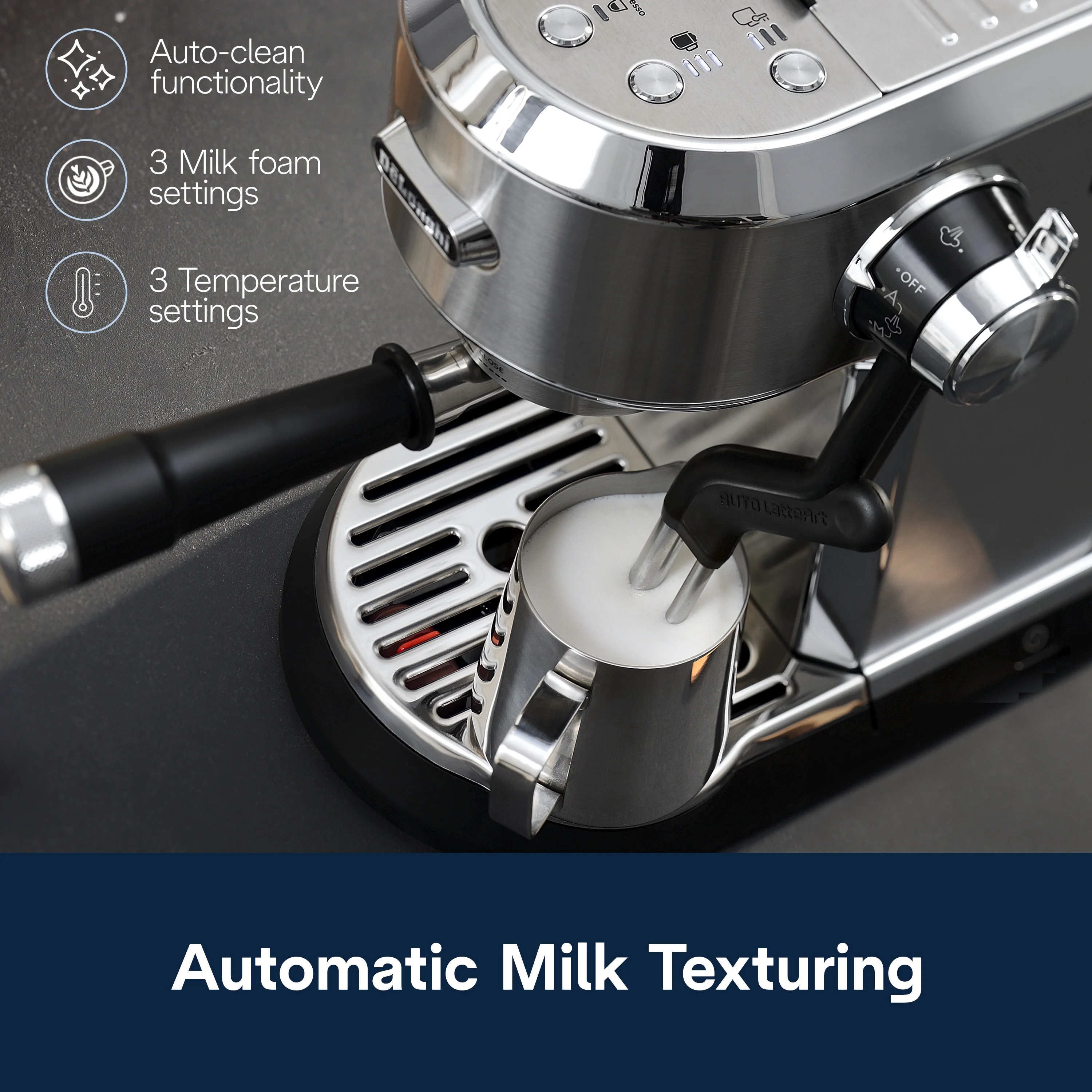 Delonghi New Dedica Maestro Plus Espresso Machine with Automatic Steam Wand - Image 2