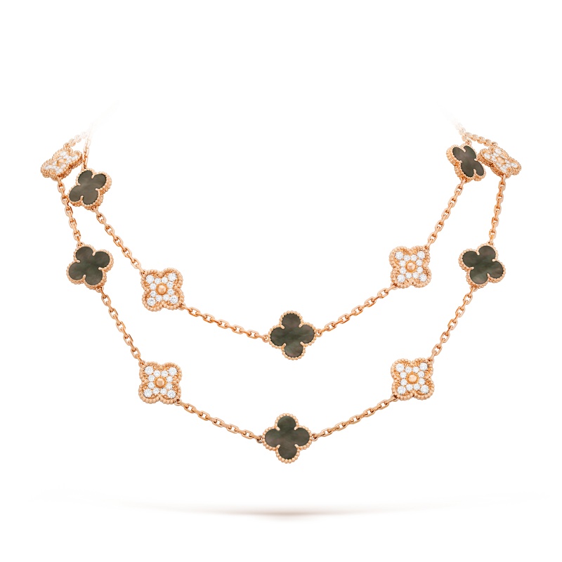 Replicate Vintage Alhambra long necklace, 20 motifs(1:1 replica) - Original Replica Club