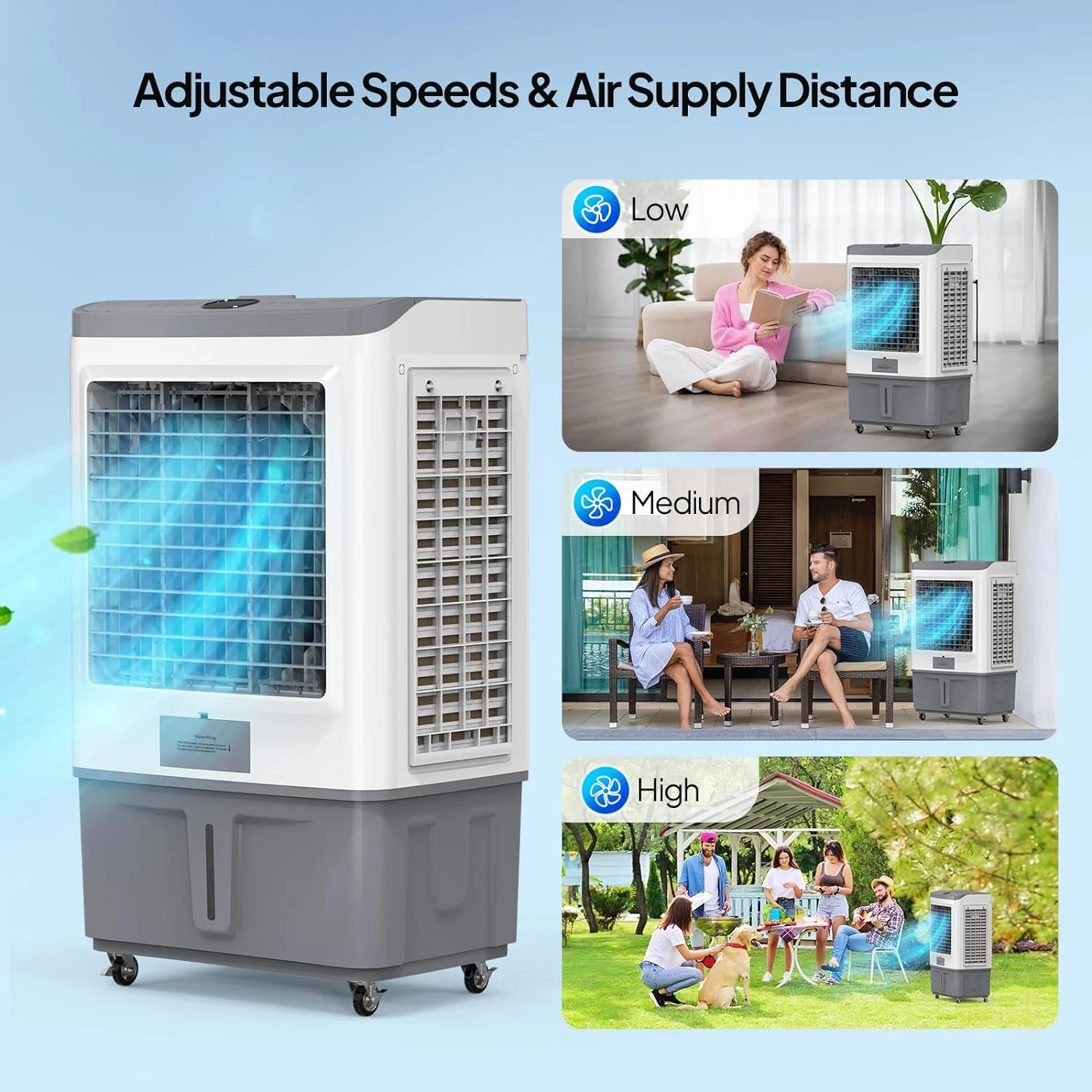 ROVSUN Portable Air Conditioners, White - Image 24