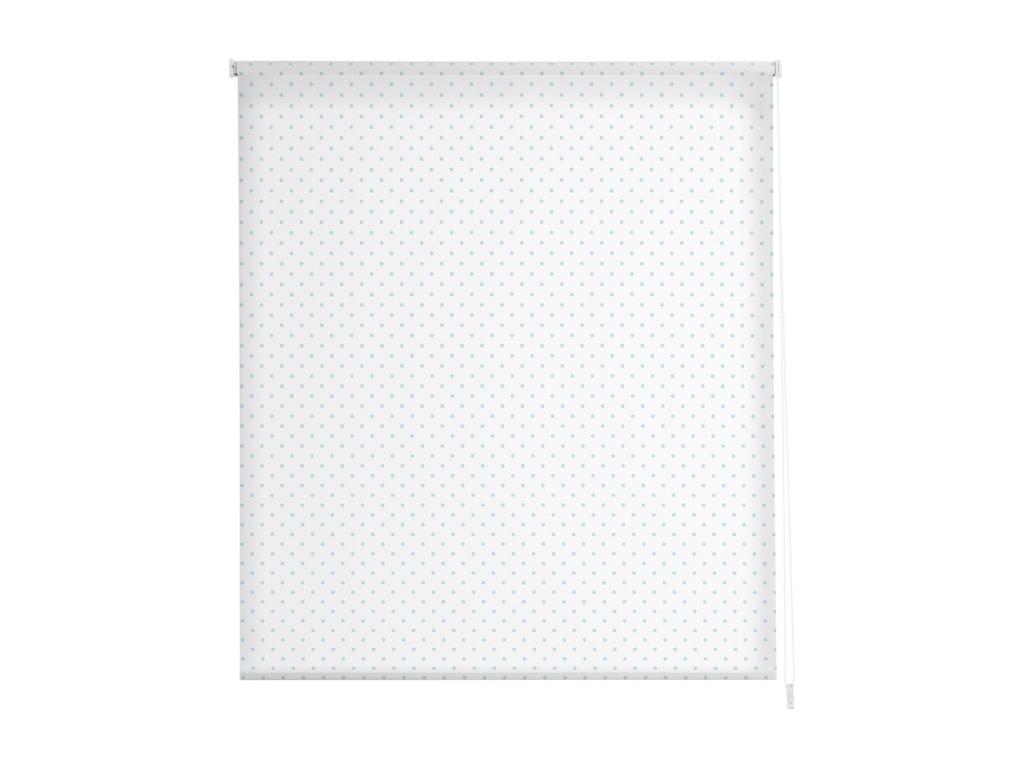 Pratcas | Estores Personalizados TEXTURAS | 130 x 180 cm (Ancho por Alto) Tamaño de Tela 127 x 175 cm | Modelo MOTAS-1 Color Turquesa