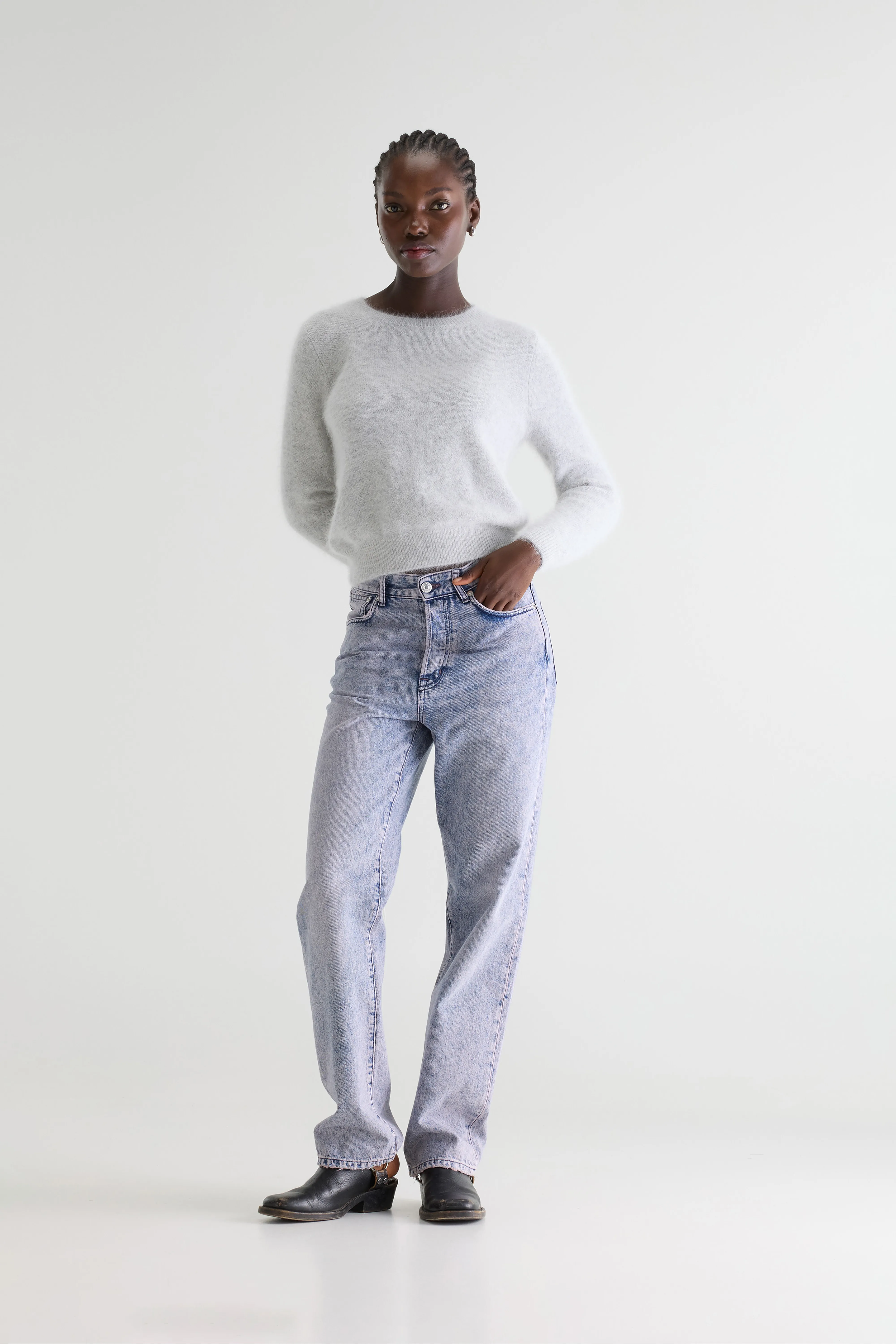 Bellerose Datti angora-blend beige sweater (252 / W / BIRCH)
