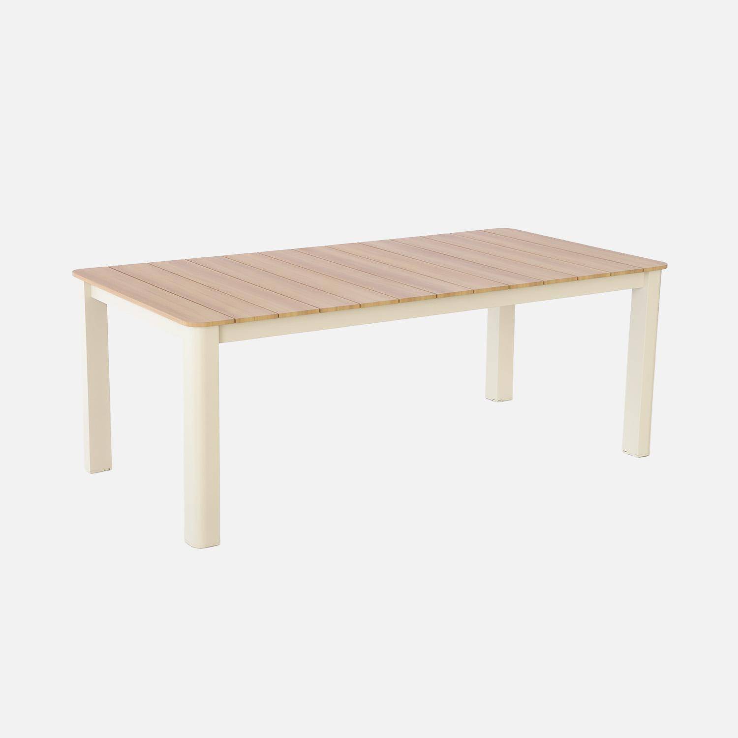 Edera - Mesa de jardín de aluminio, 8 plazas