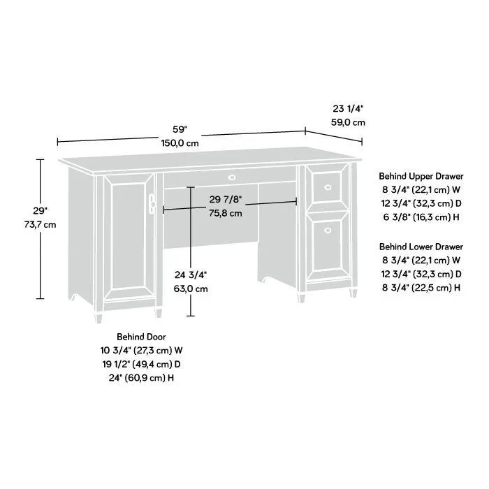 Edgewater Office Desk - Modern Computer Table