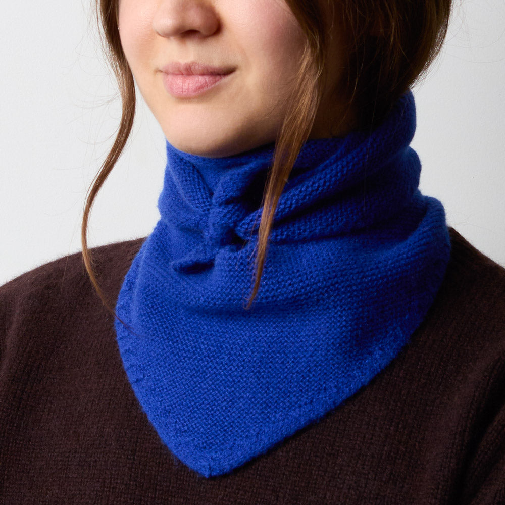 Merci - Bandana en cachemire Martine - Bleu Roi