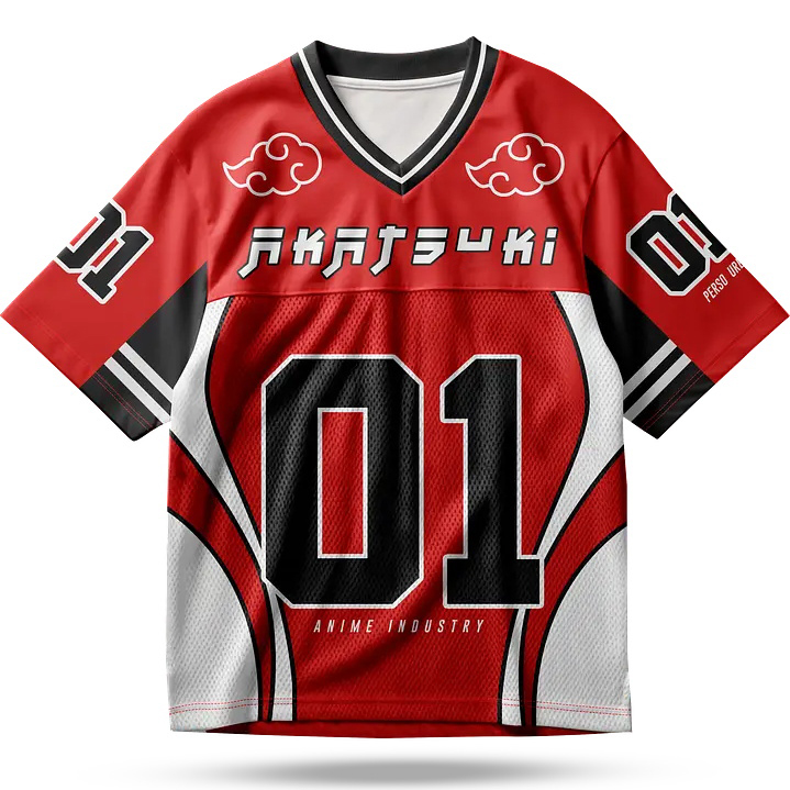 Naruto Anime Football Jersey TeeThreads Sustain the Scene with Custom Apparel