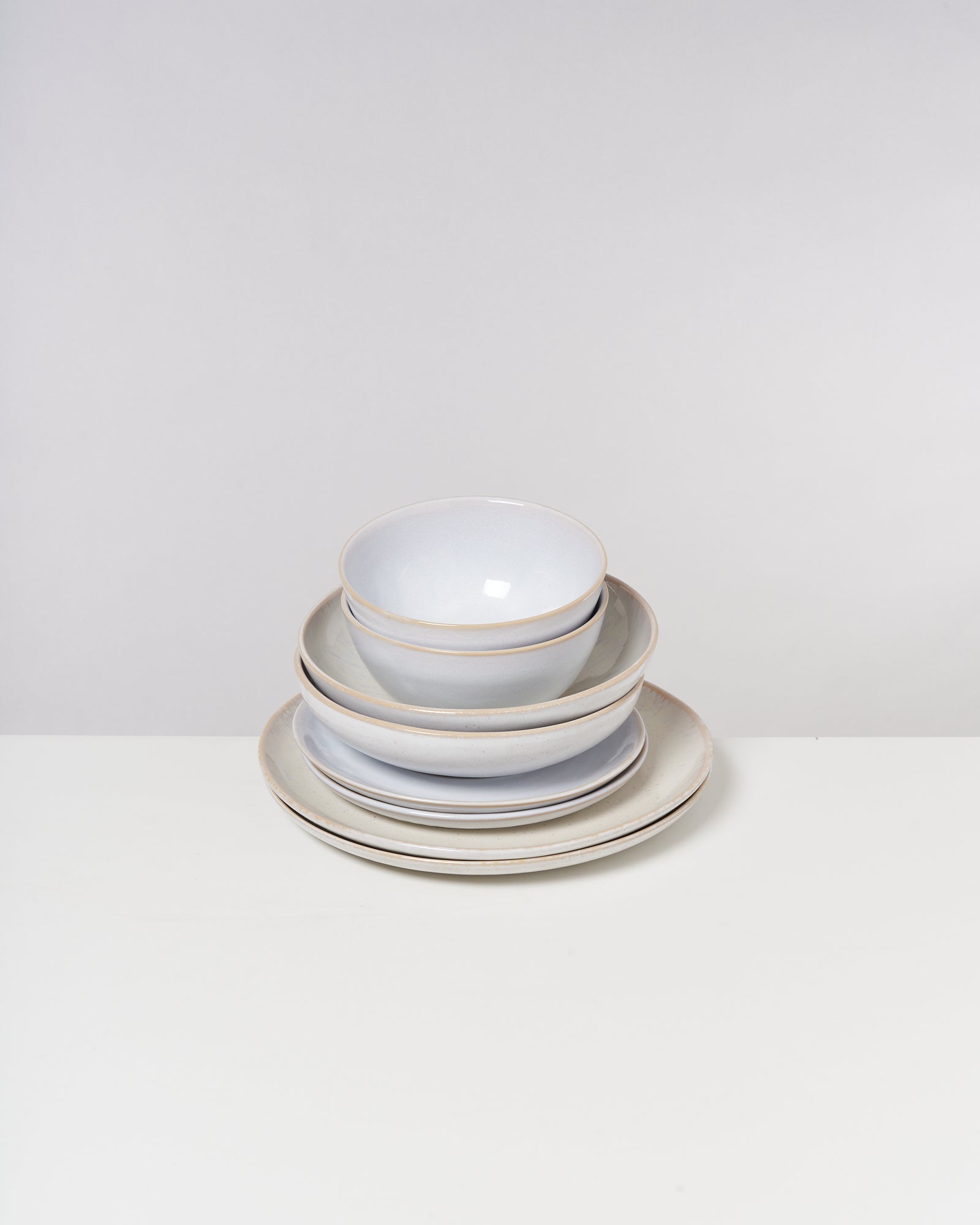 Geschirr-Set classic Soft Sand sand weiß 8-teilig