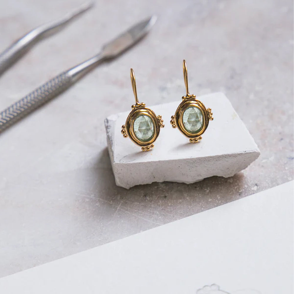 Alix D. Reynis - Boucles d'oreilles Agathe - Vert