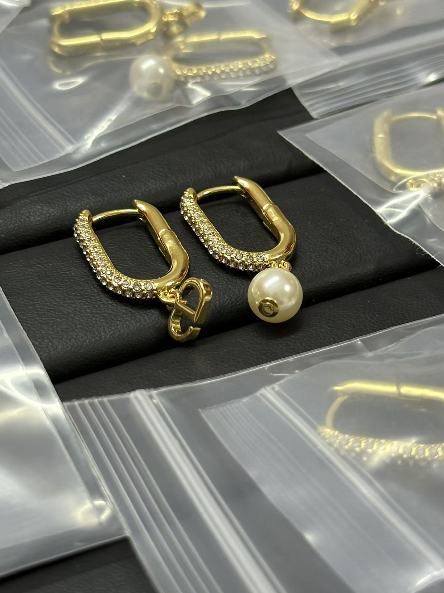 Dior Asymmetric Charms Hinged Earrings - Original Replica Club