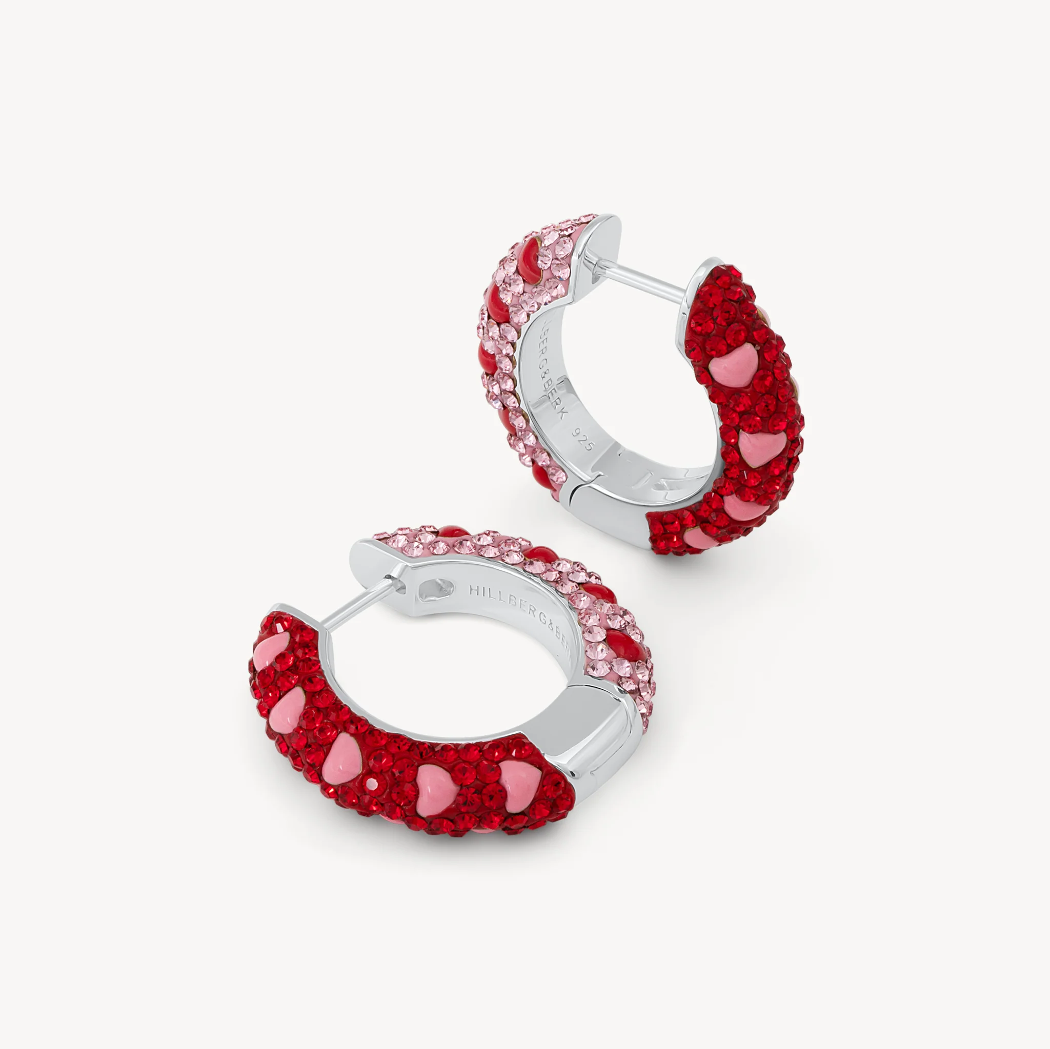 Lovestruck Medium Sparkle Reversible Hoop Earrings