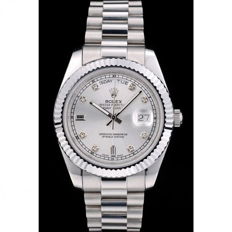 Superclone Rolex Day-Date 40mm Silver Dial 41995