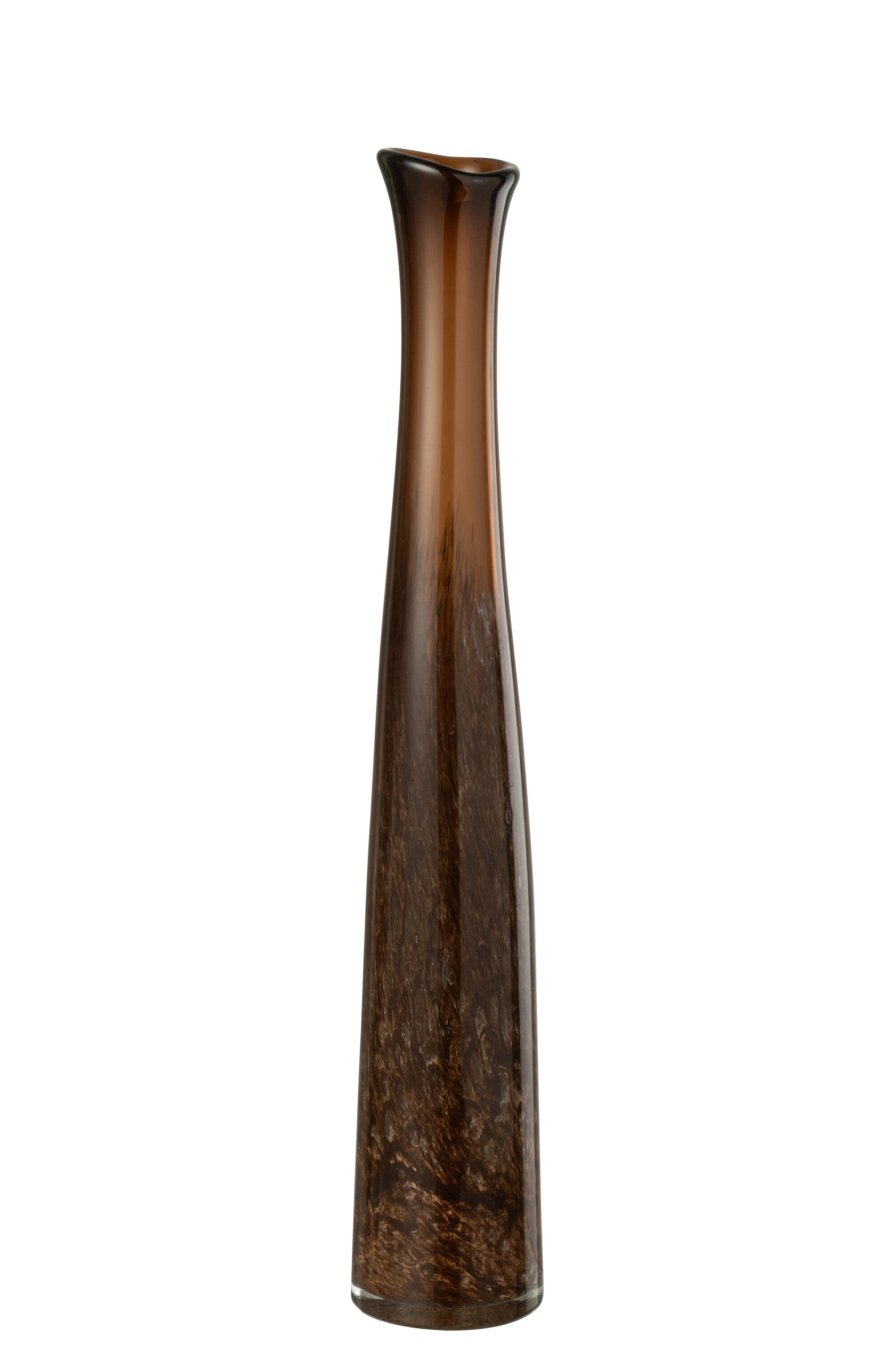 J-Line vaas Cilinder - glas - donkerbruin - small