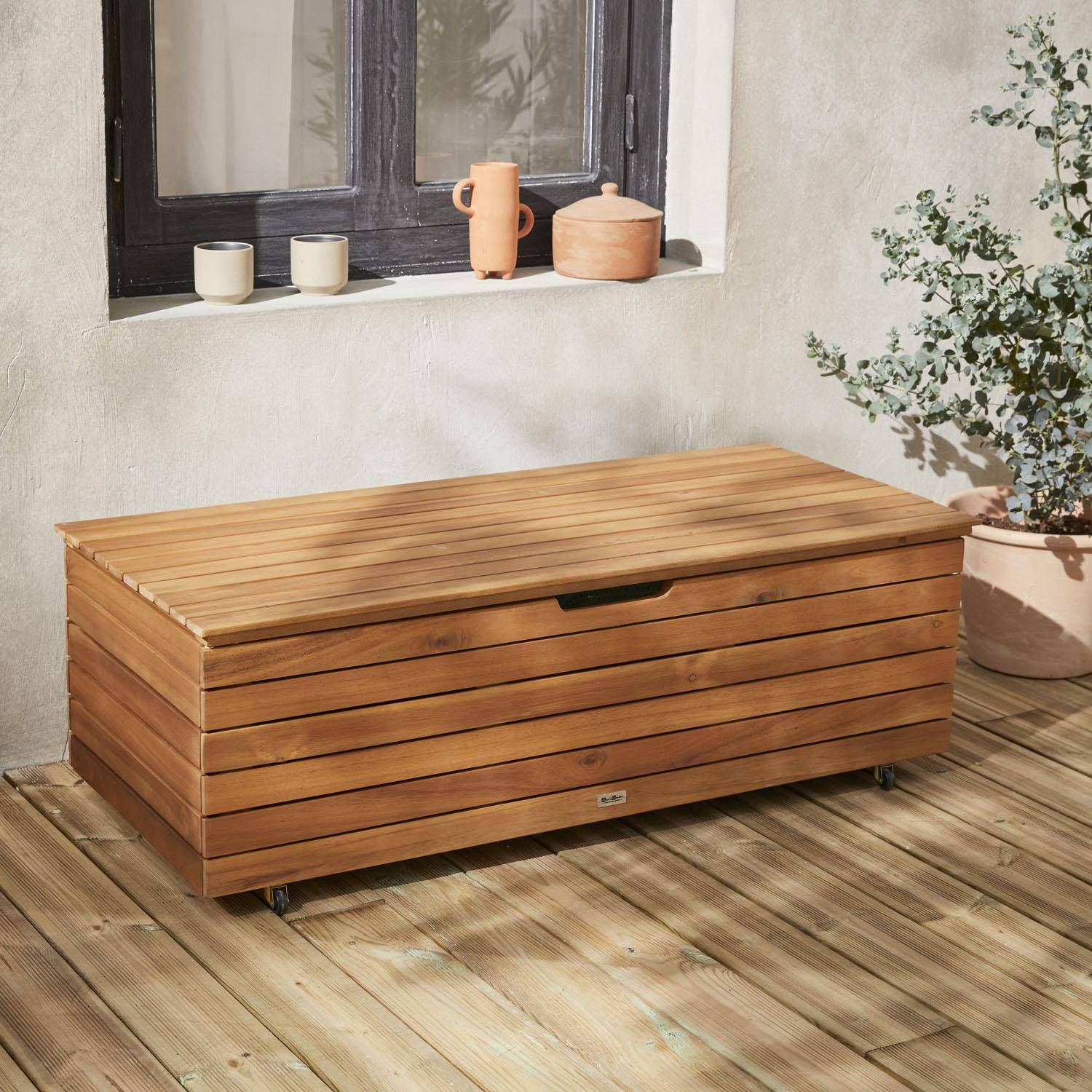 Saragosse - Caja de jardín de madera, 110L