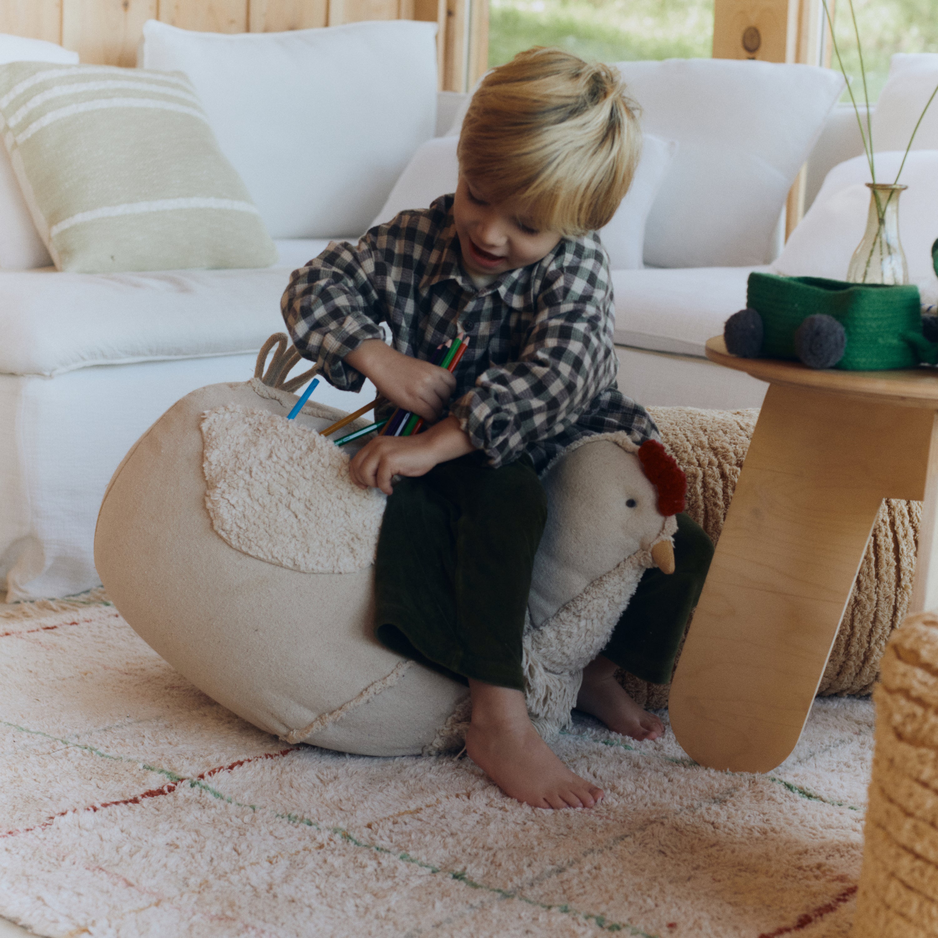 Lorena Canals Farm Poef - Chicken