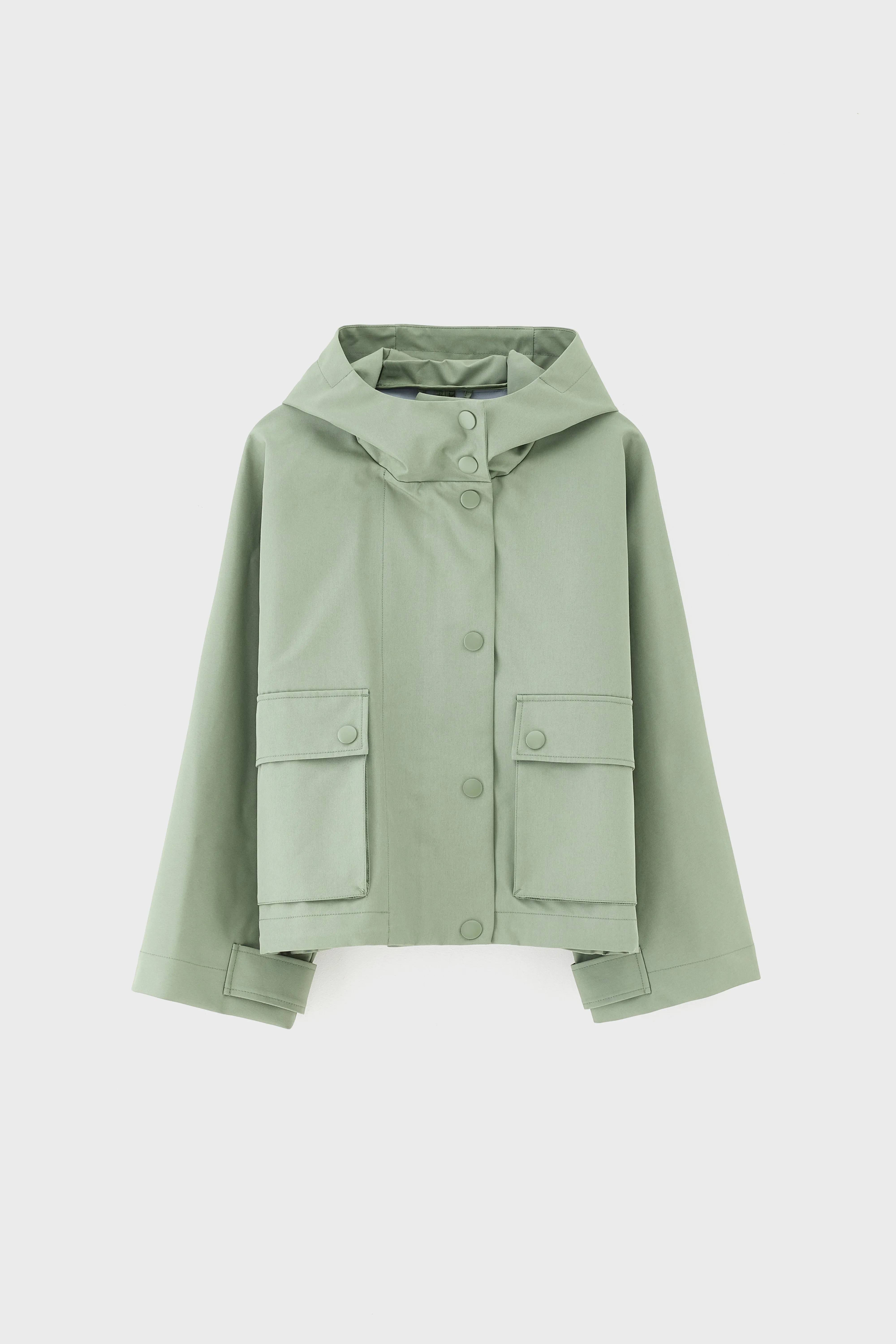 Bellerose Jenna hooded jacket (261 / W / EUCALYPTUS)