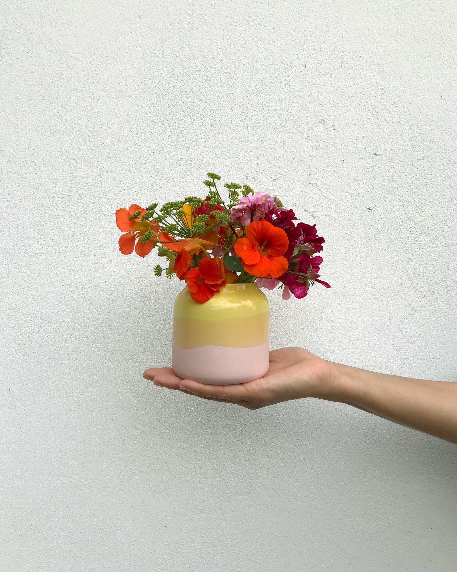 Bebé Vase S gelb rosé