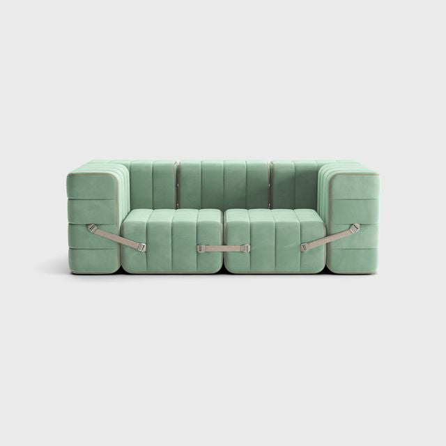 Curt-Set 7 - e.g. Flexibele 2-zitter - Barcelona - licht Groen