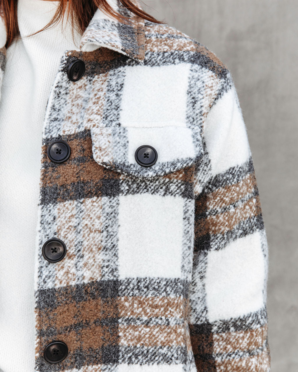 Chester Pocketed Plaid Jacket - Se7enfashion
