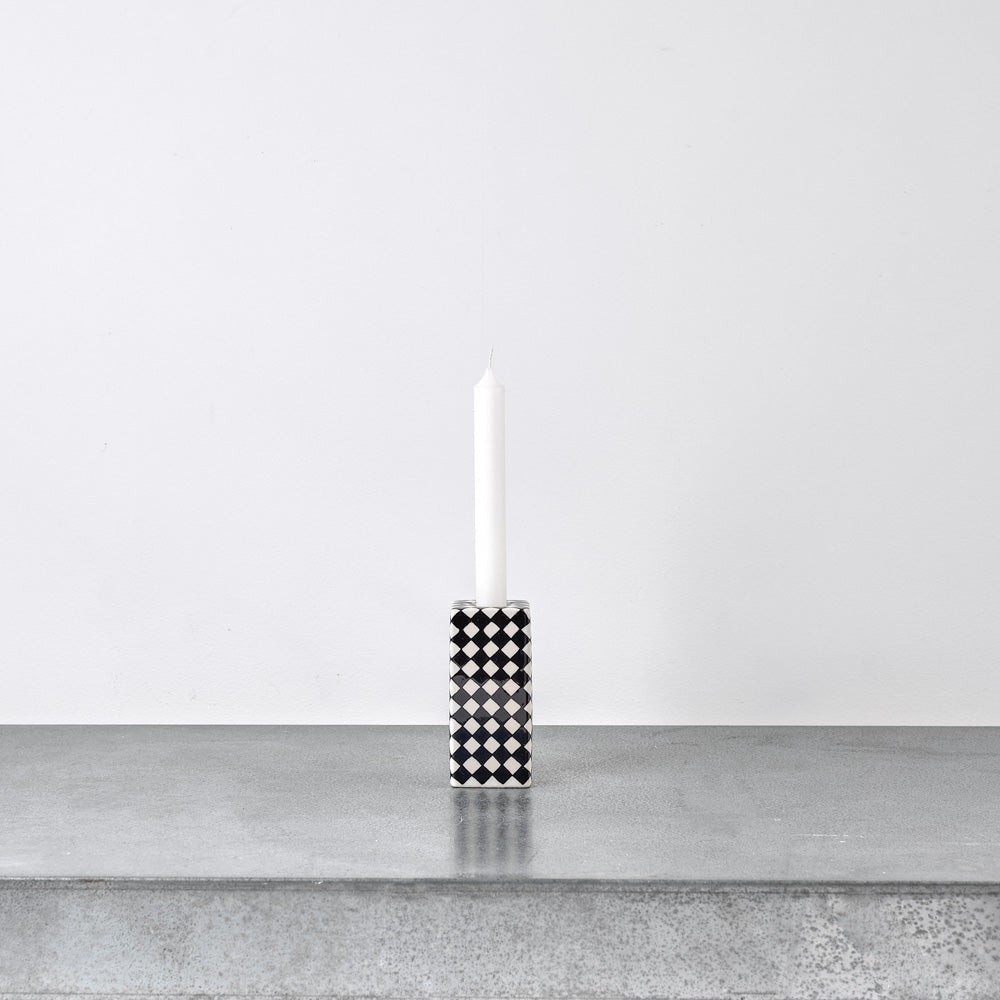 Bougeoir n°1 - Noir & Blanc