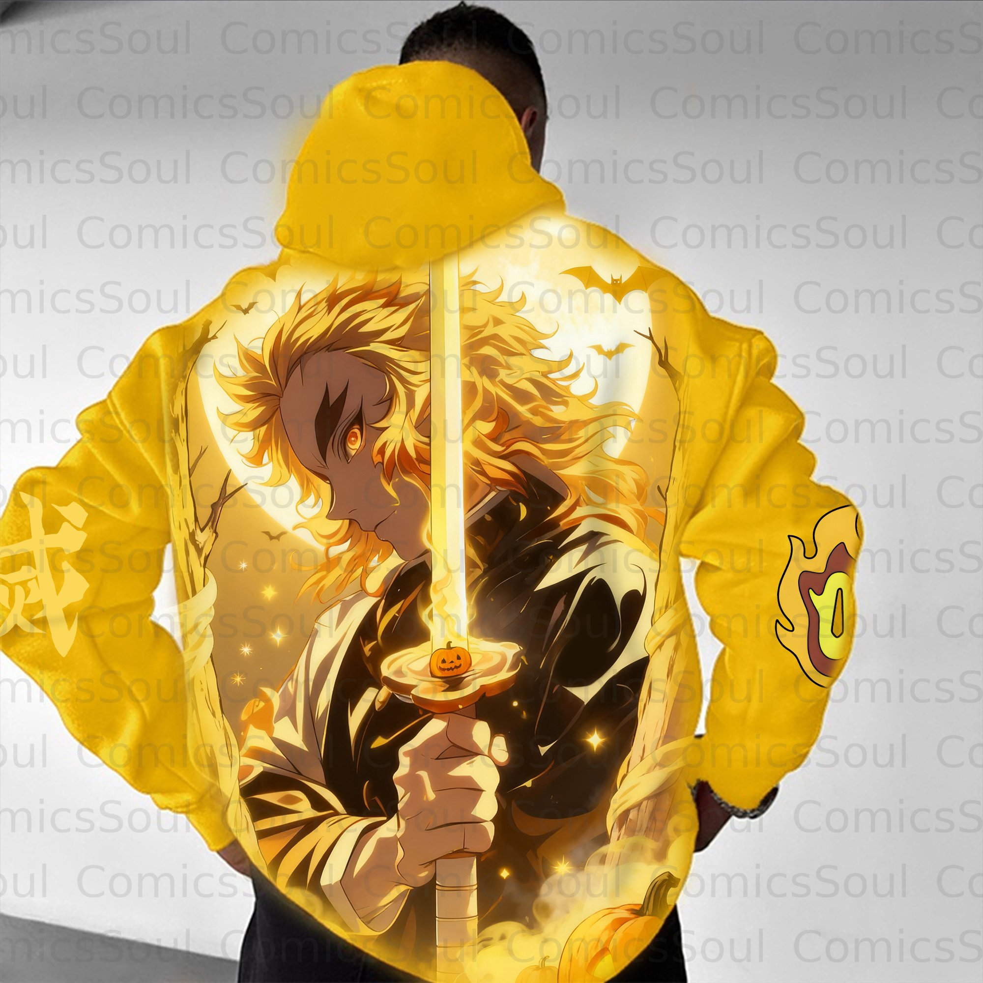 Unisex Halloween Anime Graphic Streetwear Vintage Hoodie