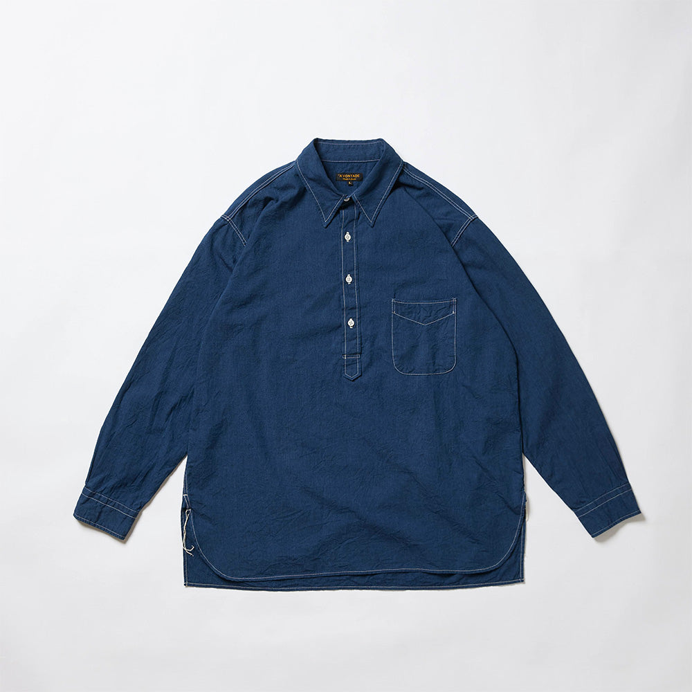 A Vontade - Chemise Pullover - Indigo