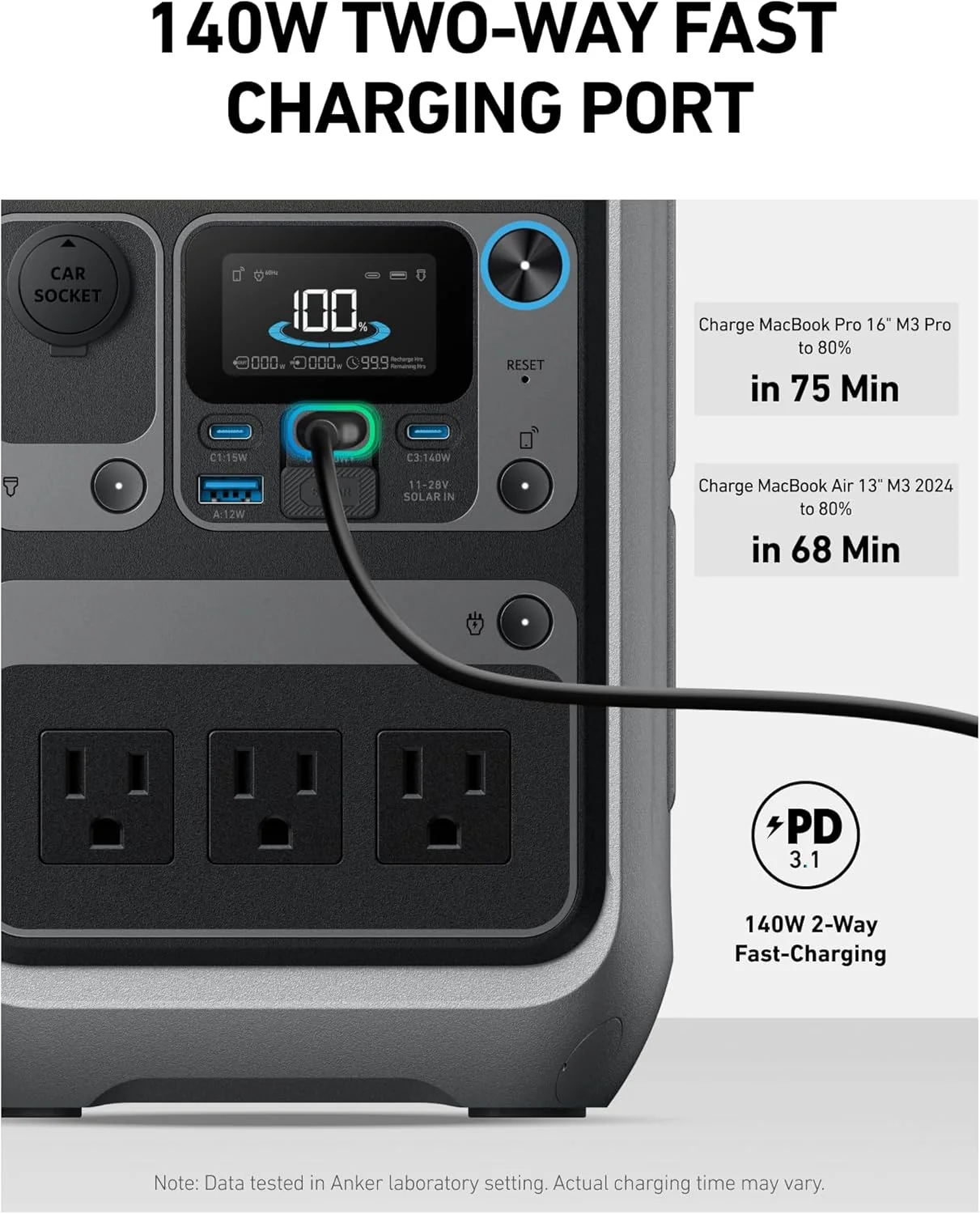 288Wh Portable Power Station - Model C300