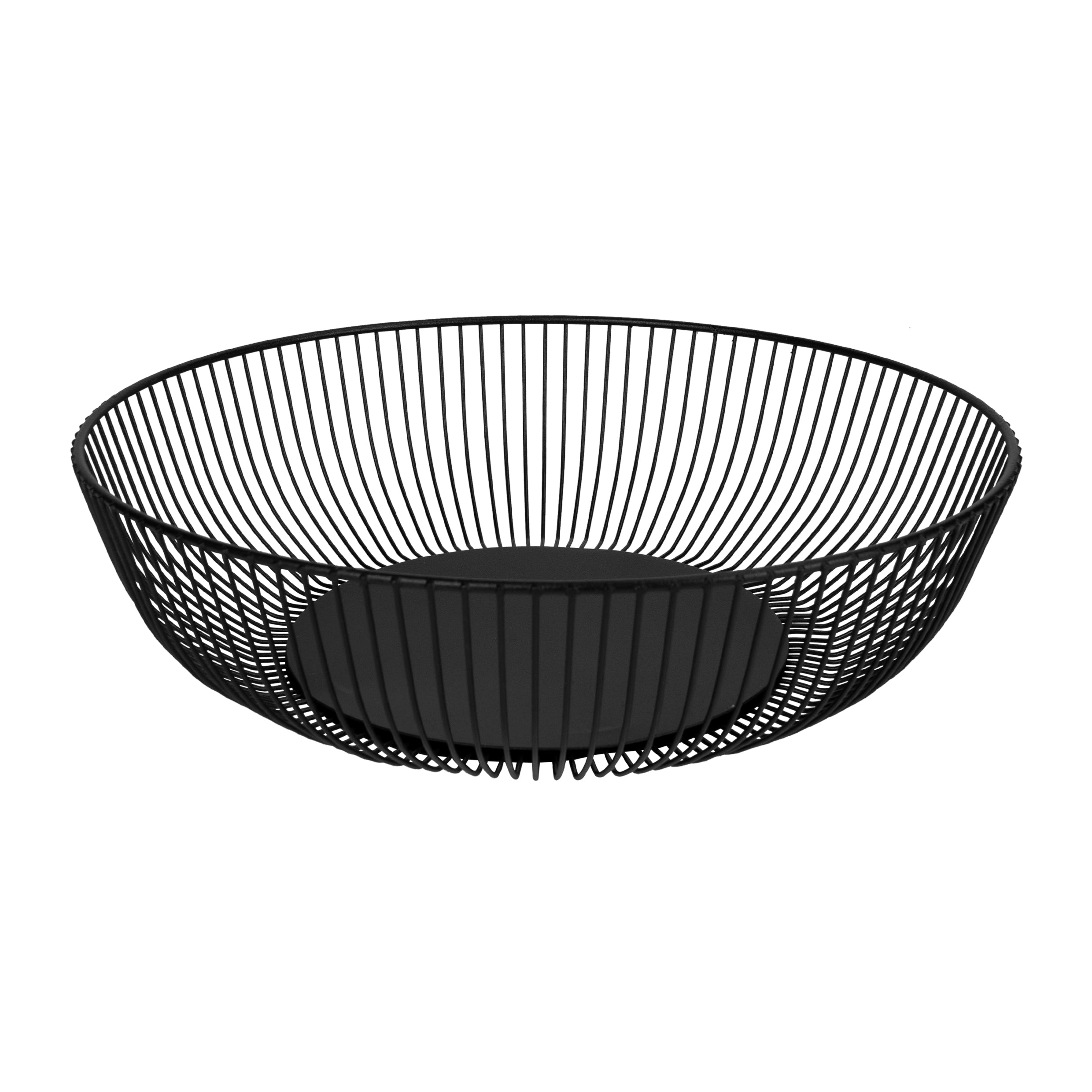 QUVIO Fruitschaal - Rond - Metaal - Zwart