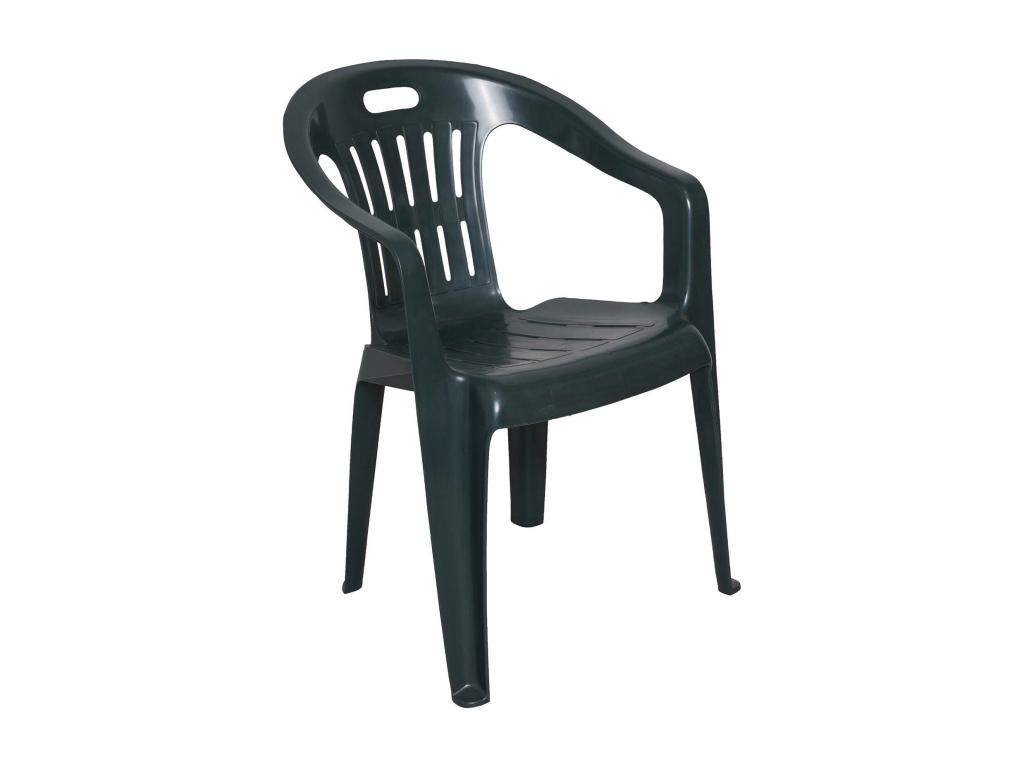 Sillas de Jardín Cozetiq - Juego de 4 asiento de jardín - Silla para mesa de comedor - Sillón de exterior - 100 por ciento Made in Italy - 56x55h78 cm - Verde