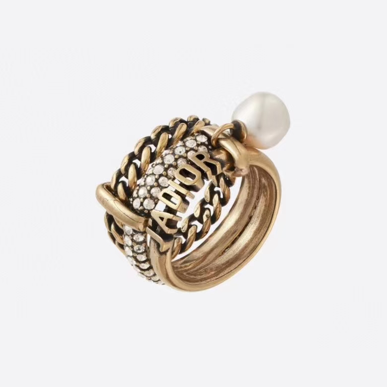 JADIOR 3 Layers Pearl Dangle Ring - Original Replica Club