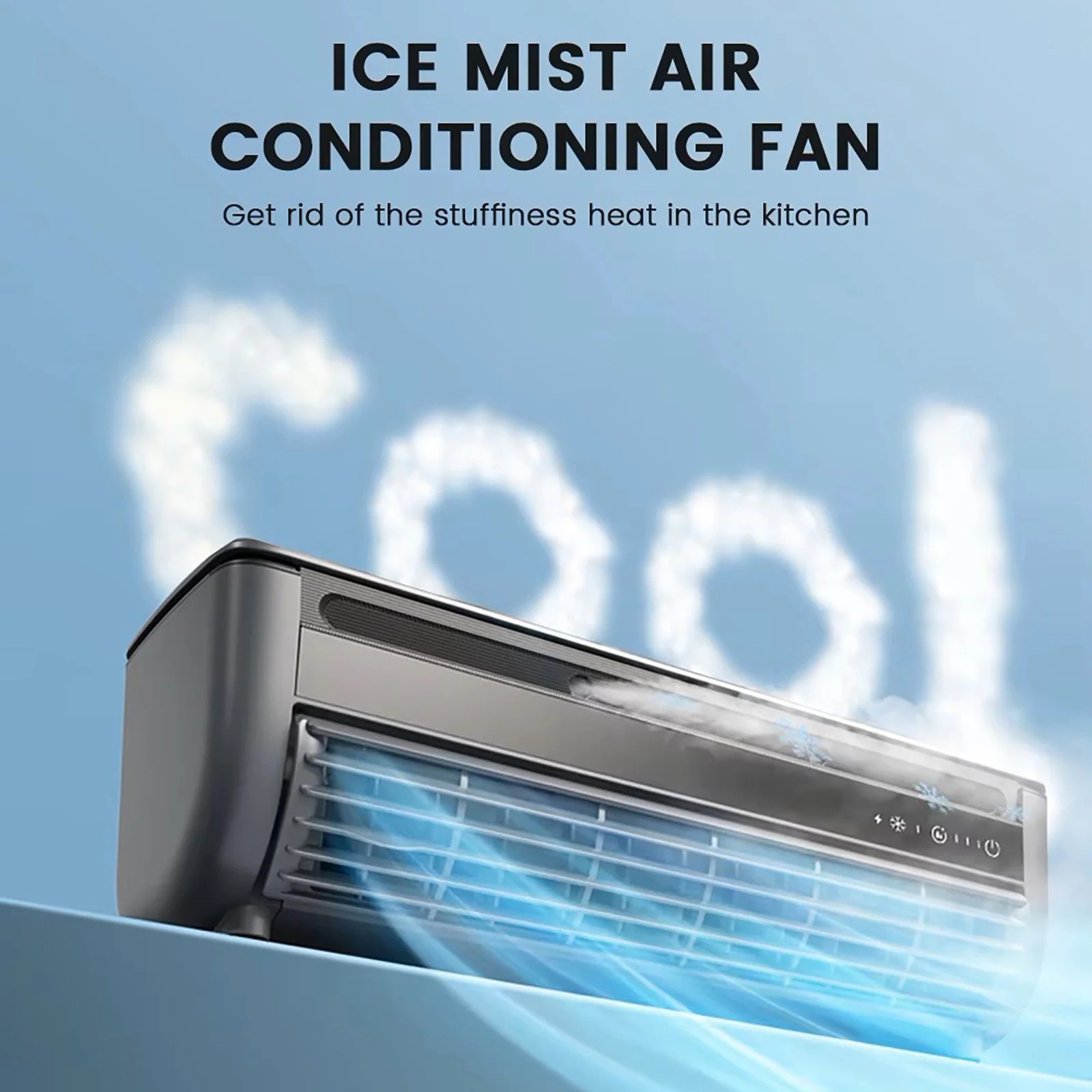 Portable Ac Unit 8000 Btu Fan Bedroom Loud Floor Fan with Remote Control Oscillating Quiet Stand up Air Conditioner for Small Room Fan for Kids Bedroom 2025 New Wall Mounted Fan Powerful Rechargeable - Image 6