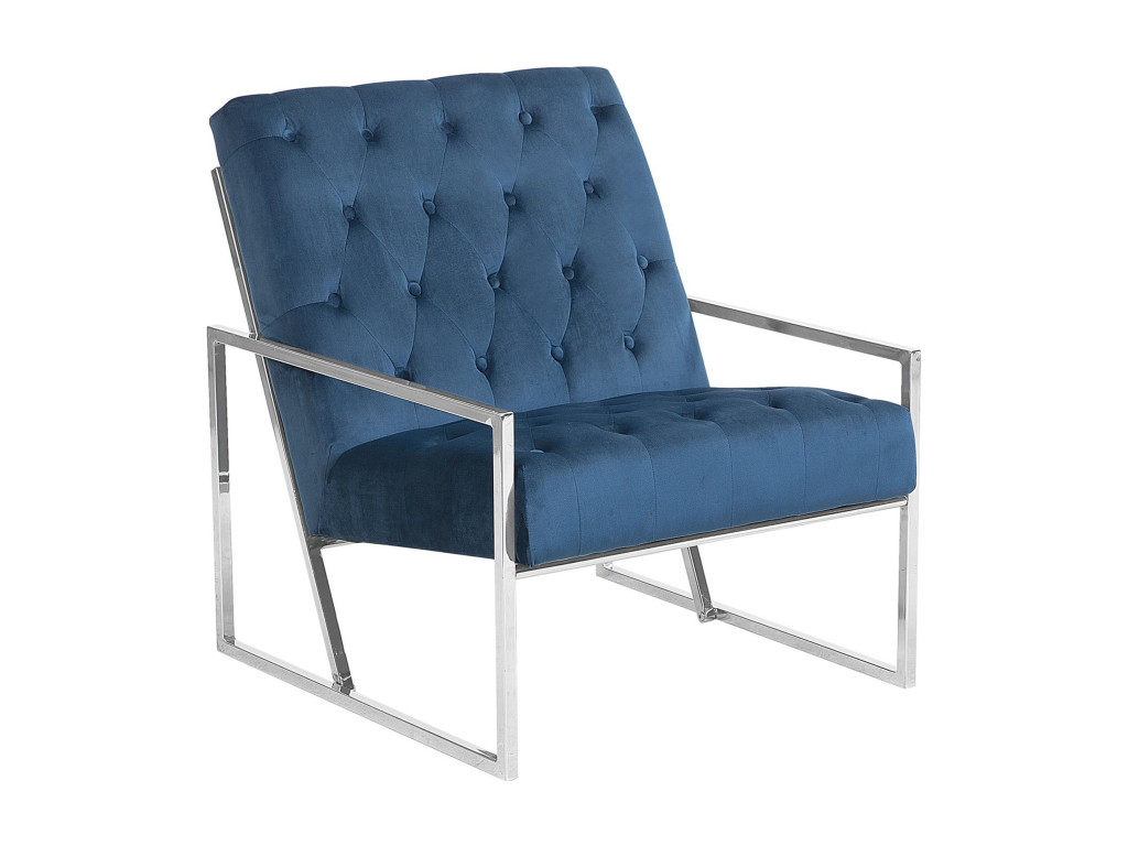 Sillón Nestleano Terciopelo Azul oscuro