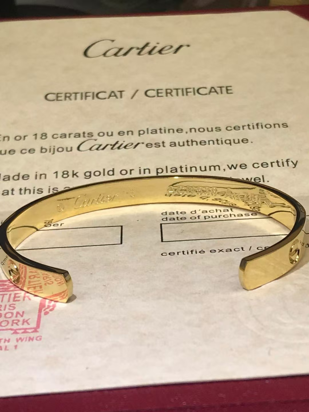 Cartier LOVE Bracelet Bangle - Original Replica Club