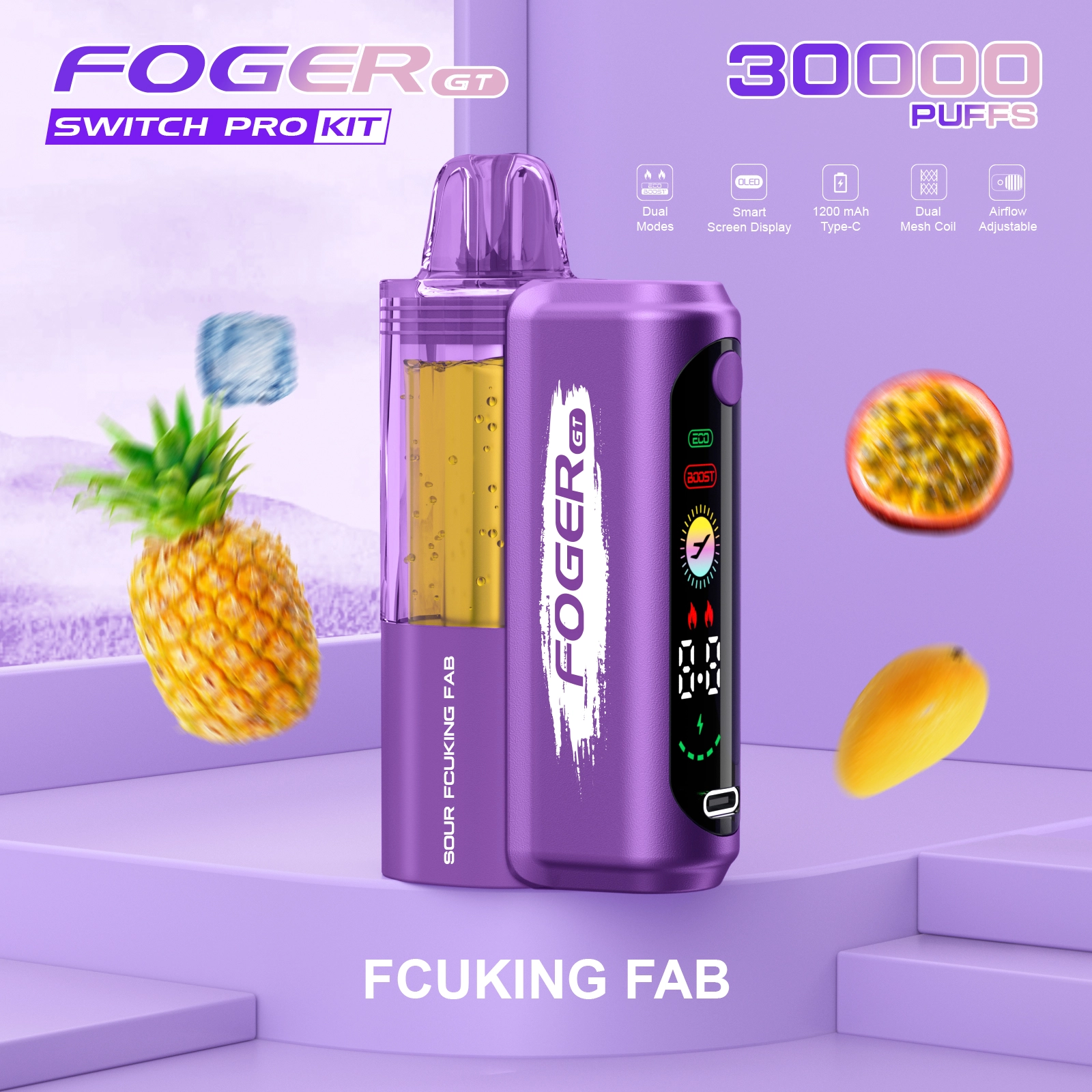 Foger GT 30000 Puffs Disposable Vape Pod Kit - 5 Pack
