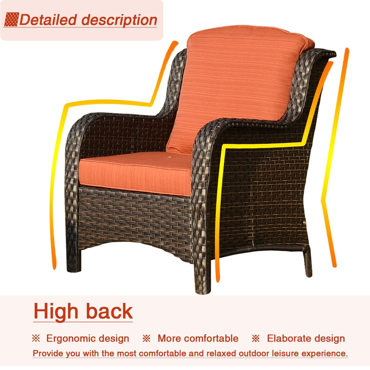 Melanson Wicker/Rattan 5 - Person Seating Group with Cushions