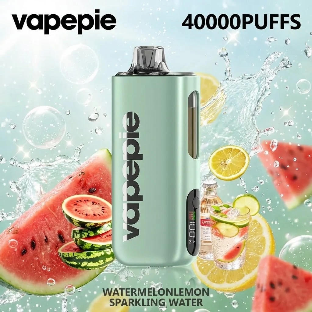 WATERMELONLEMON SPARKLING WATER & VAPEPIE Max 40000 PUFFS