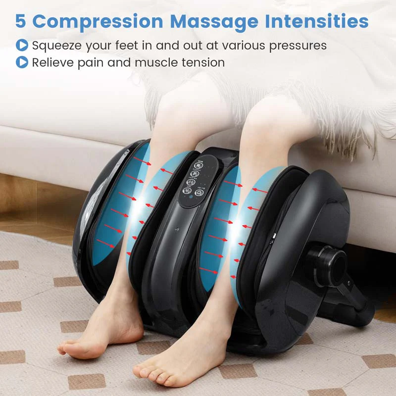 Eletriclife Foot and Calf Massager with Heat for Blood Circulation Pain Relief