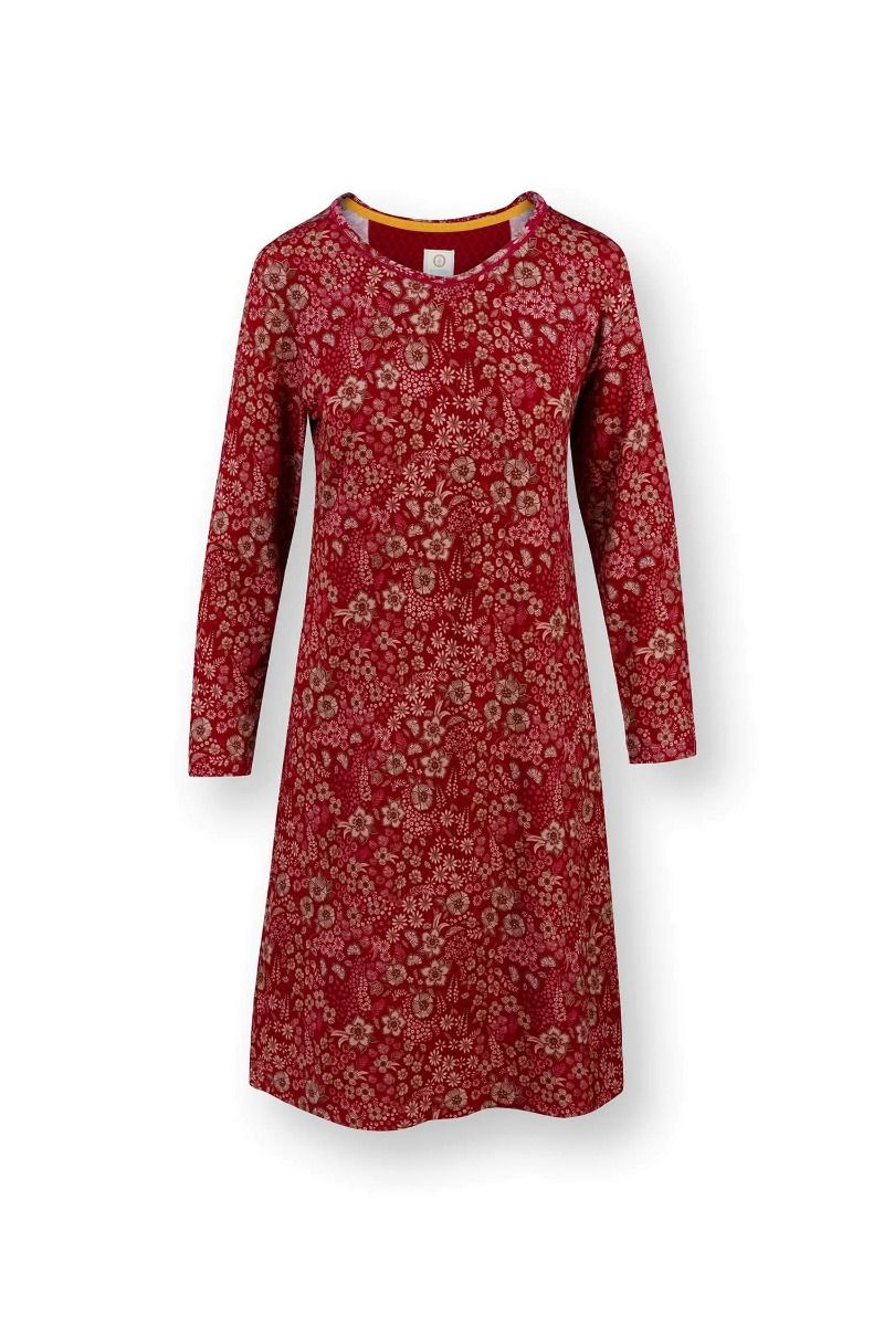 Danai Long Sleeve Nightdress Daisy Dreams Red