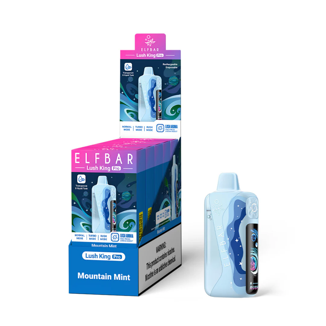 ELFBAR Lush King Pro ladattava kertakäyttöinen sähkötupakka (kaikki maut)