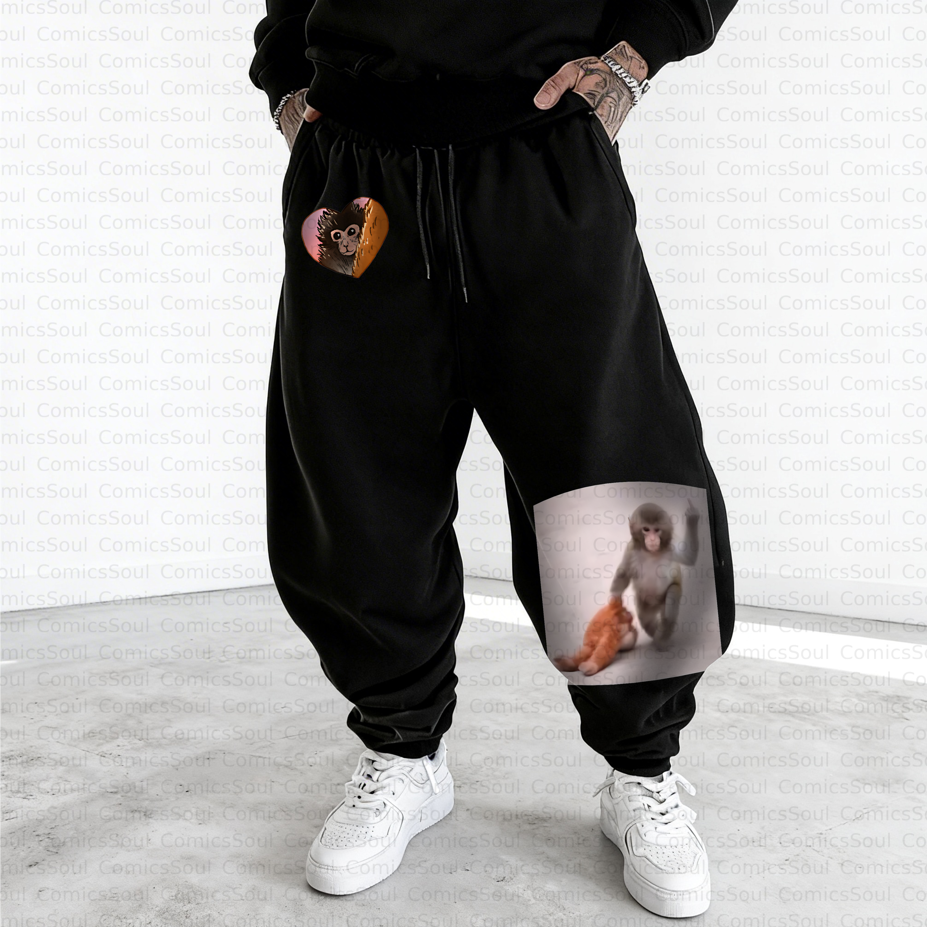 Unisex Casual Anime Streetwear Pant