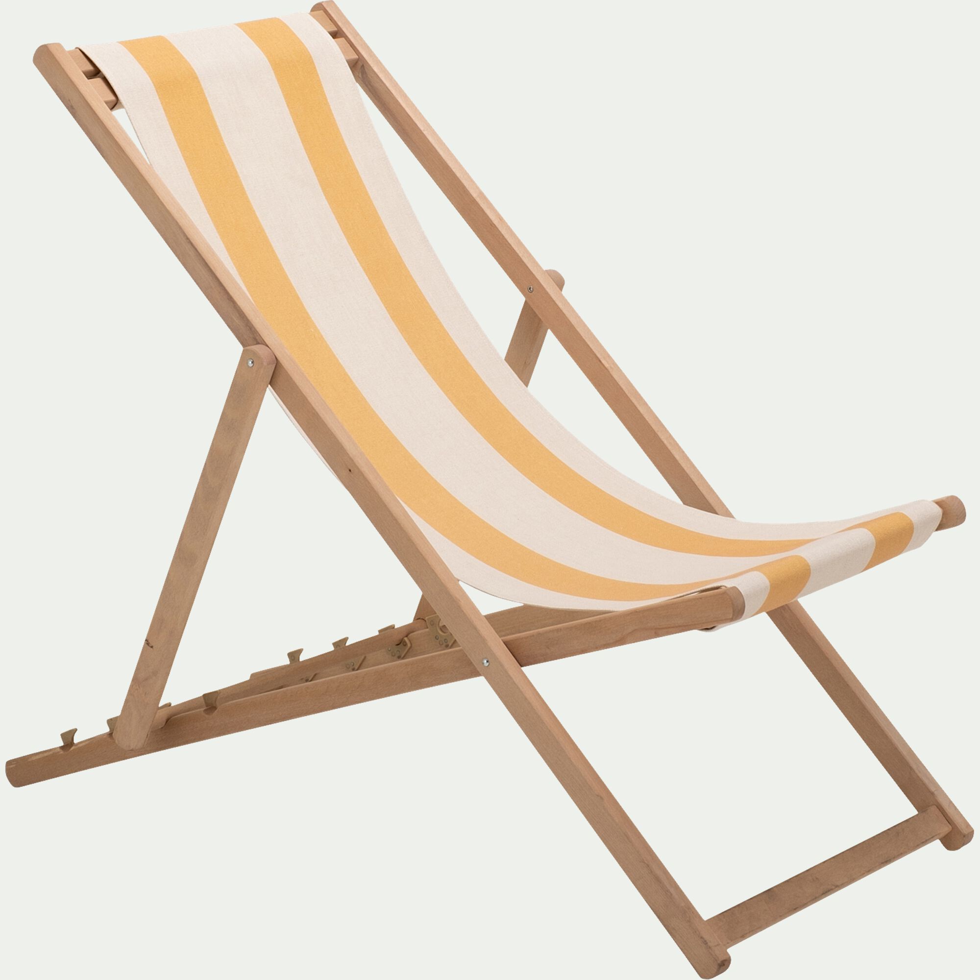 MARAGE - Toile de chilienne rayée en tissu - jaune