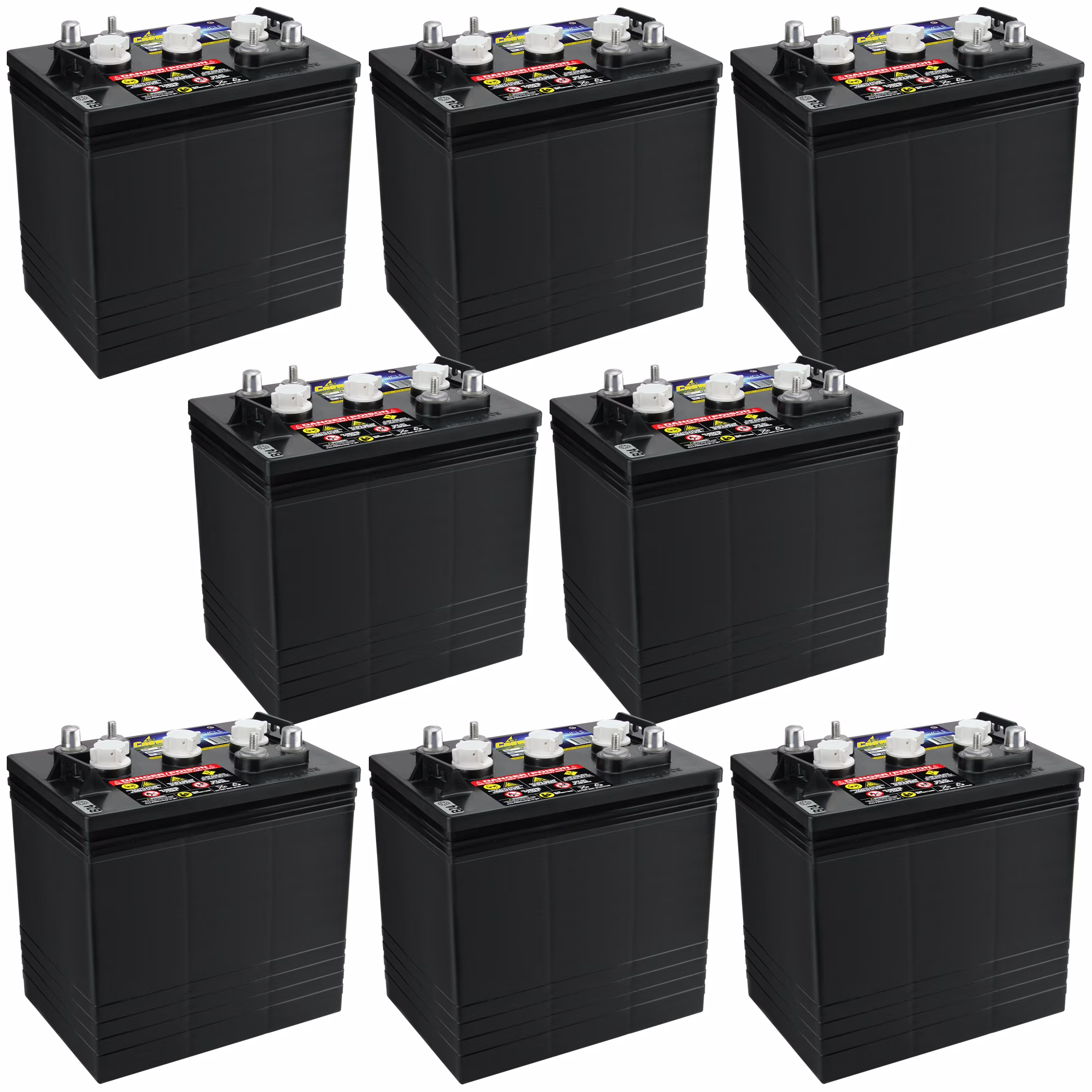 Crown CR - 220 Group GC2 6V 220 AH Battery X8