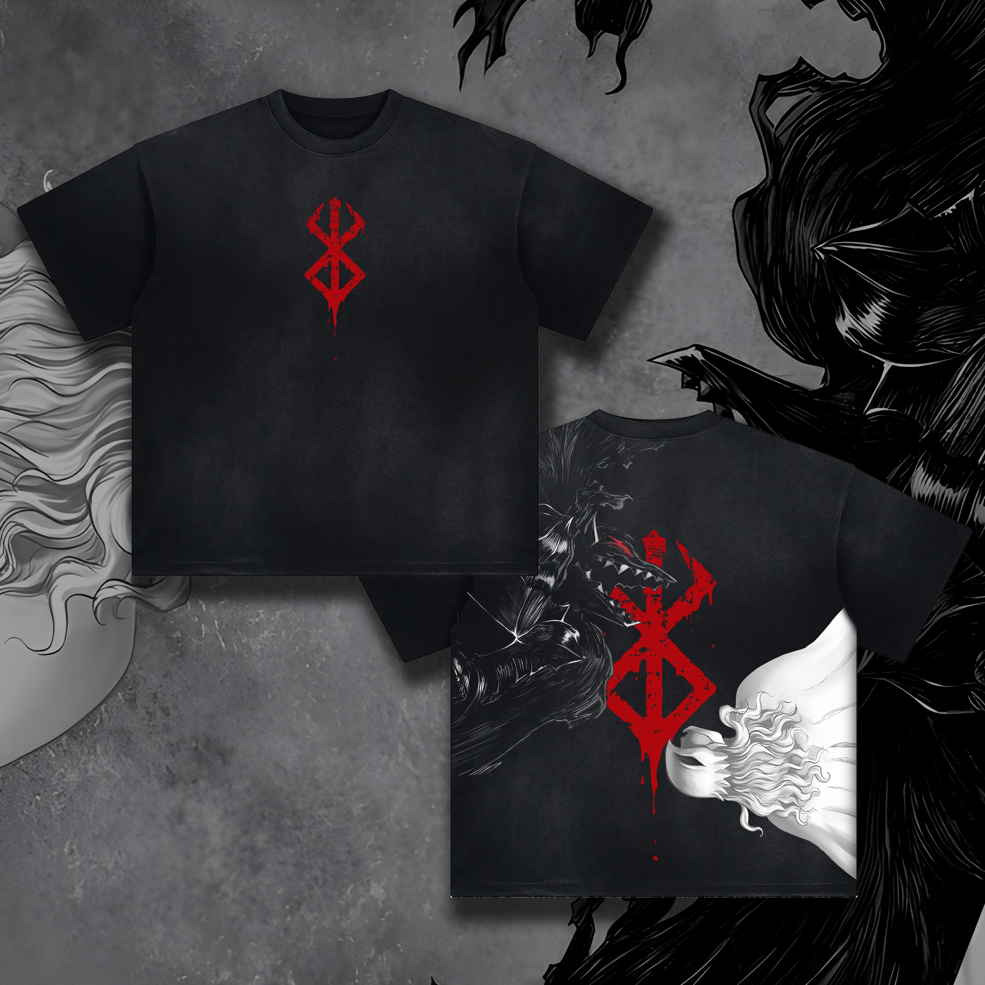 Unisex Anime Inspired Vintage T-Shirt
